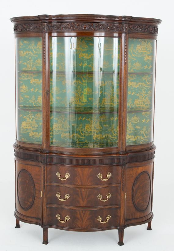Amazing Mahogany Adams Style Display Cabinet (1 of 14)