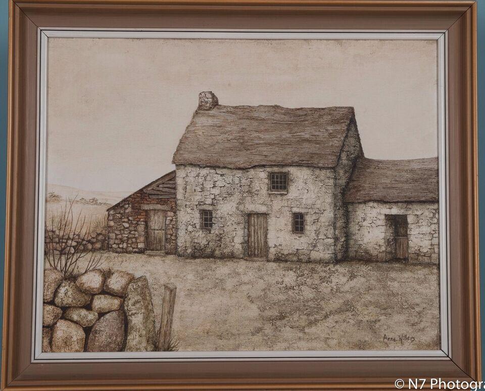 Oil on Canvas "Cornish Cottage" by Anne Willers (1 of 4)