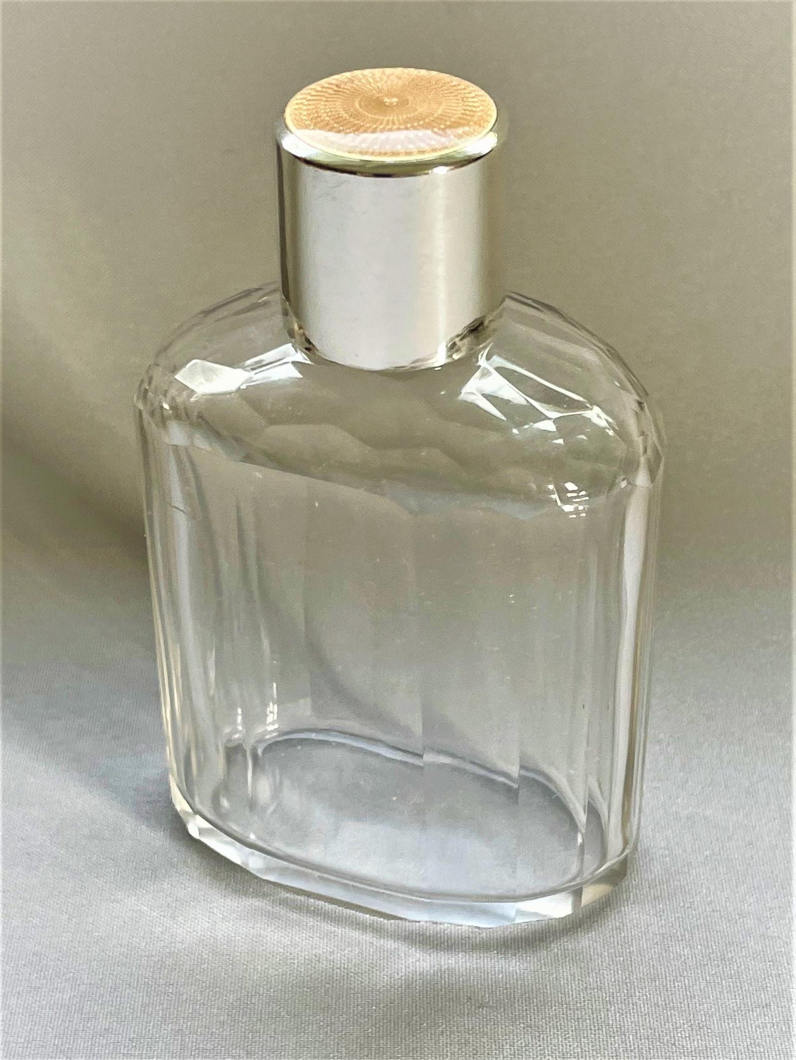 Stylish Art Deco Silver & Enamel Cologne Bottle (1 of 6)