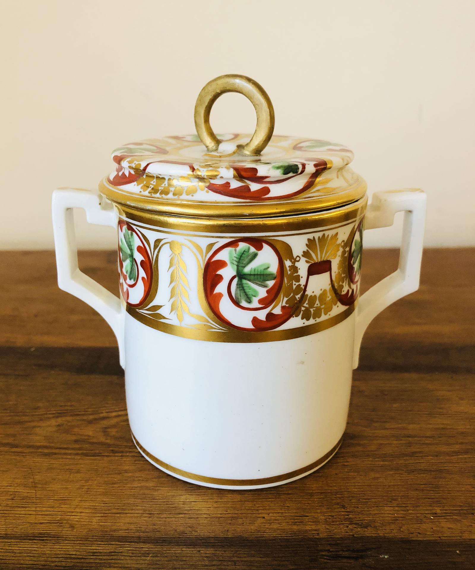 Derby Porcelain Chocolate Cup & Cover c.1810 (1 of 4)