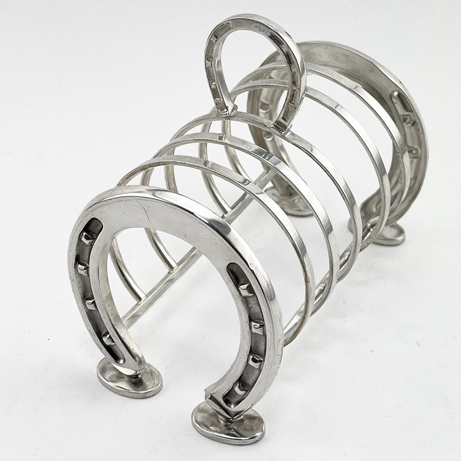 Novelty Silver Plated Equestrian Horseshoe Toast Rack (1 of 6) Novelty Silver Plated Equestrian Horseshoe Toast Rack (1 of 6)
