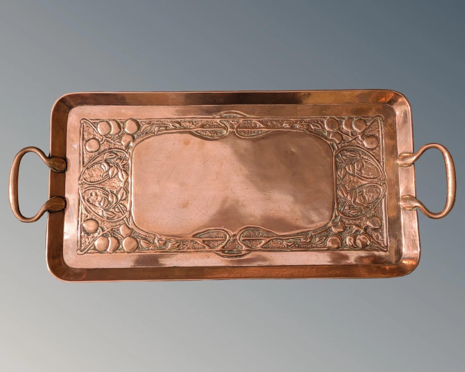 Arts and Crafts Copper Tray St. Albans School of Art (1 of 8)