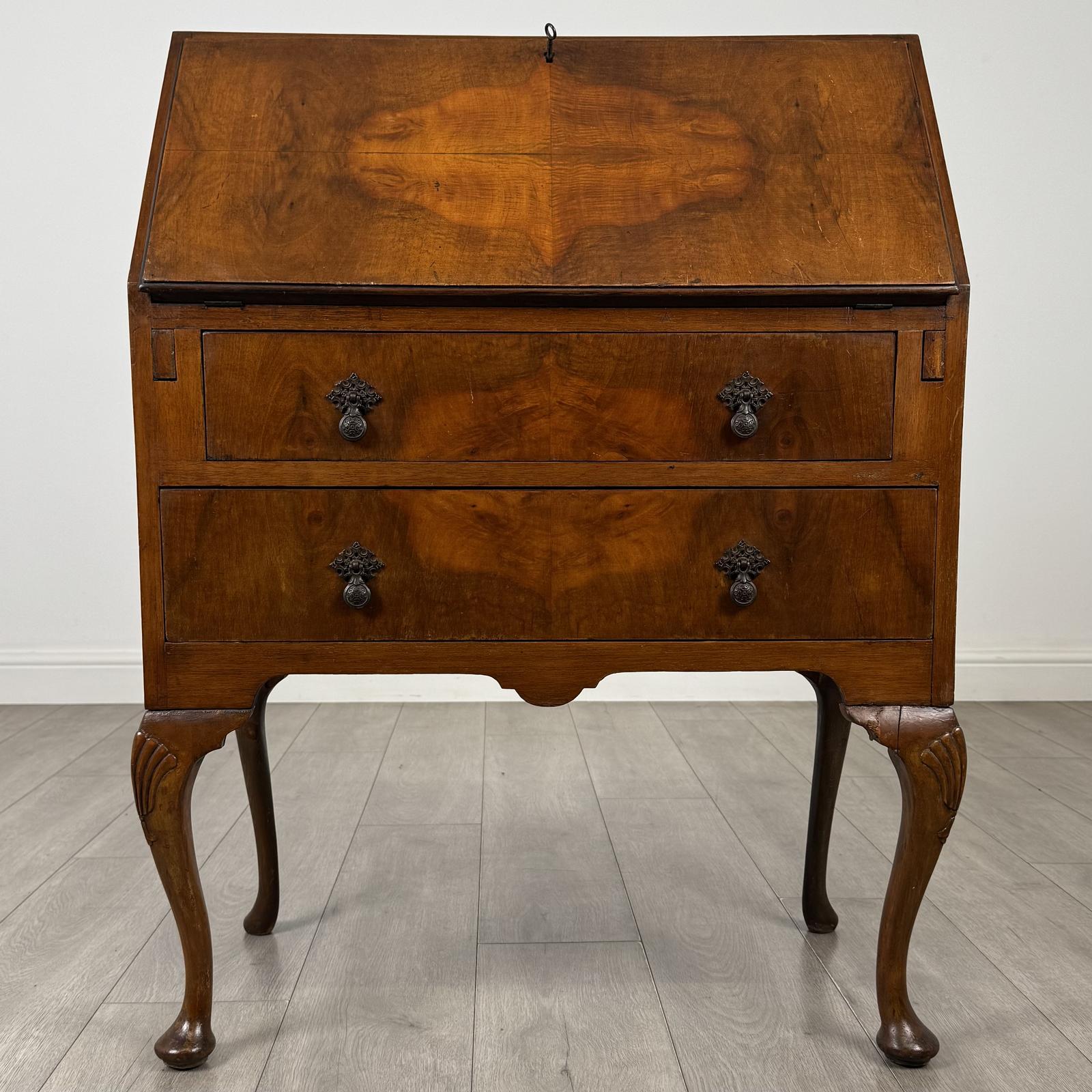 Antique 20th Century Edwardian Bureau in Walnut (1 of 13) Antique 20th Century Edwardian Bureau in Walnut (1 of 13)