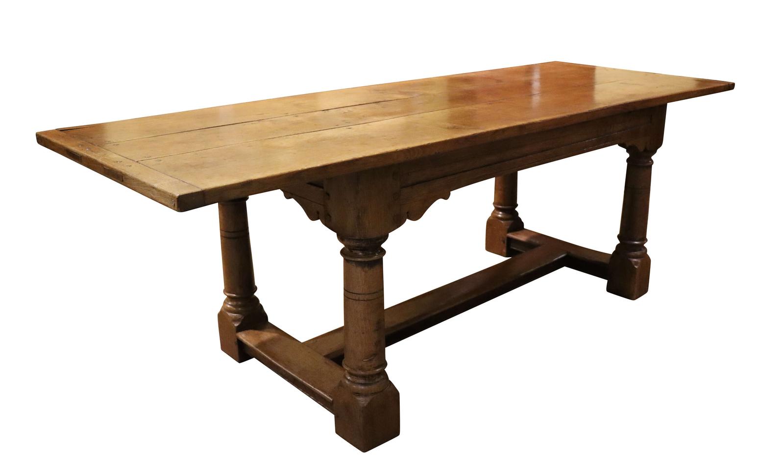 Mid 20thc Oak Refectory Table (1 of 5)