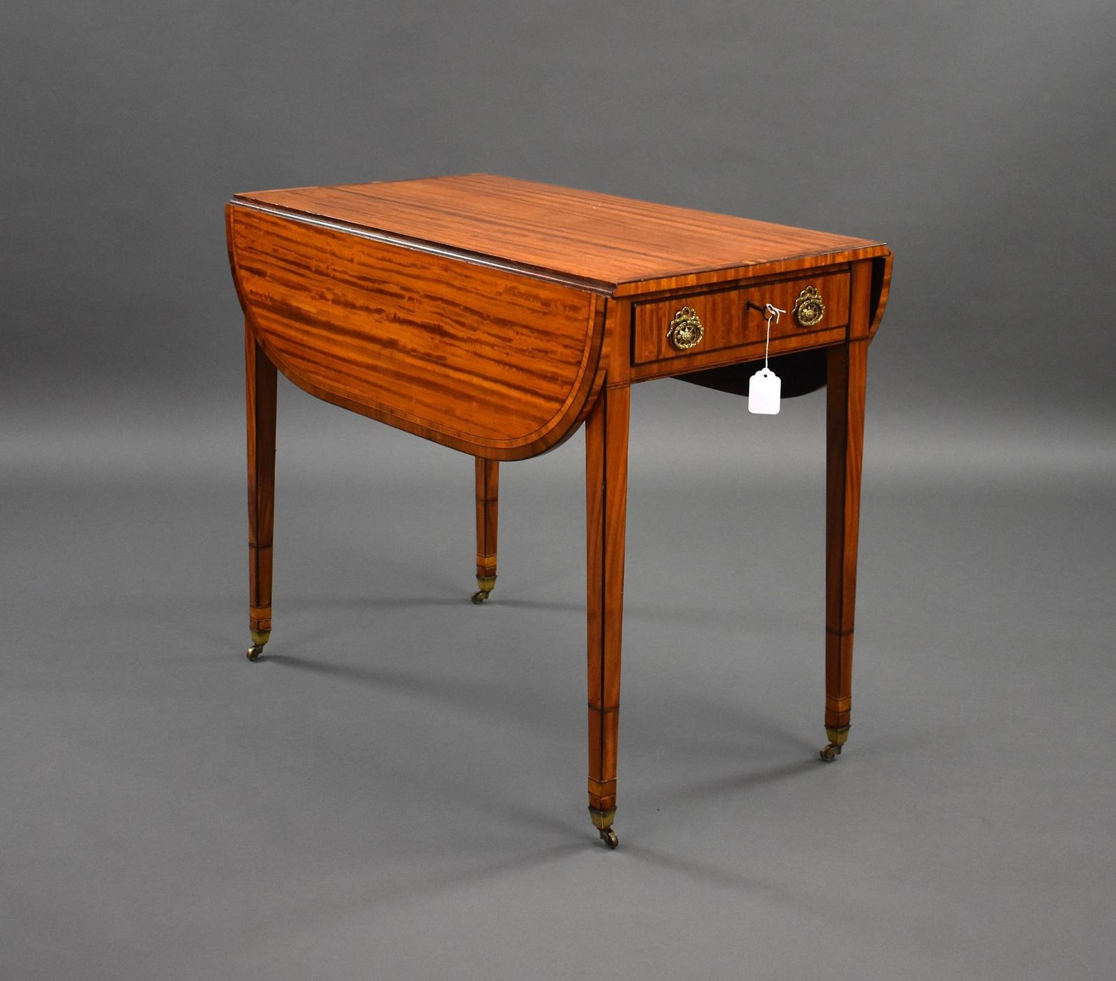 George III Satinwood Pembroke Table (1 of 9)