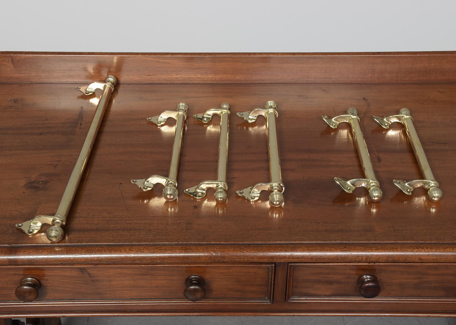 Set of 6 Original Victorian Decorative Brass Window Handles (1 of 6) Set of 6 Original Victorian Decorative Brass Window Handles (1 of 6)