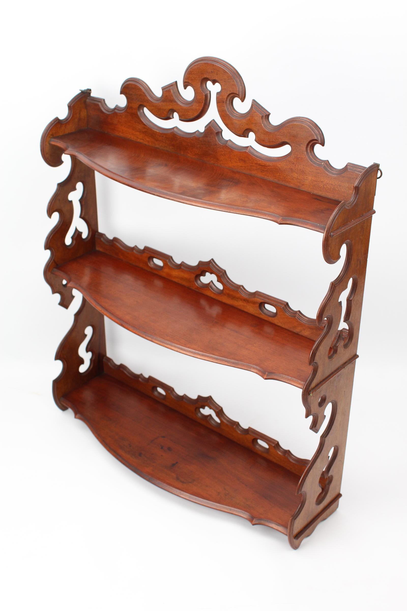 Set of Victorian Mahogany Wall Hanging Shelves (1 of 13)