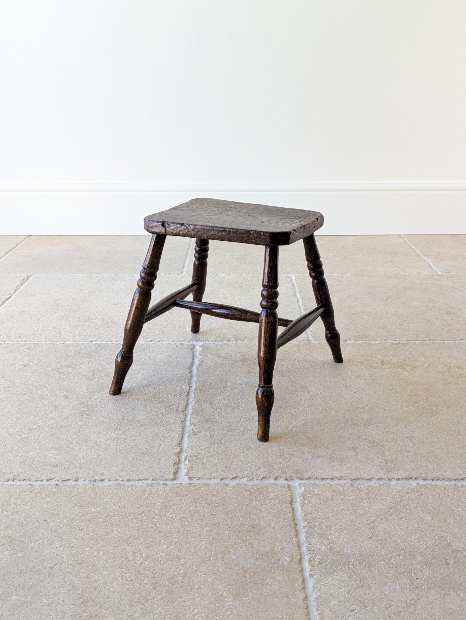 Antique Victorian Elm & Beech Country Stool c.1850 (1 of 15) Antique Victorian Elm & Beech Country Stool c.1850 (1 of 15)