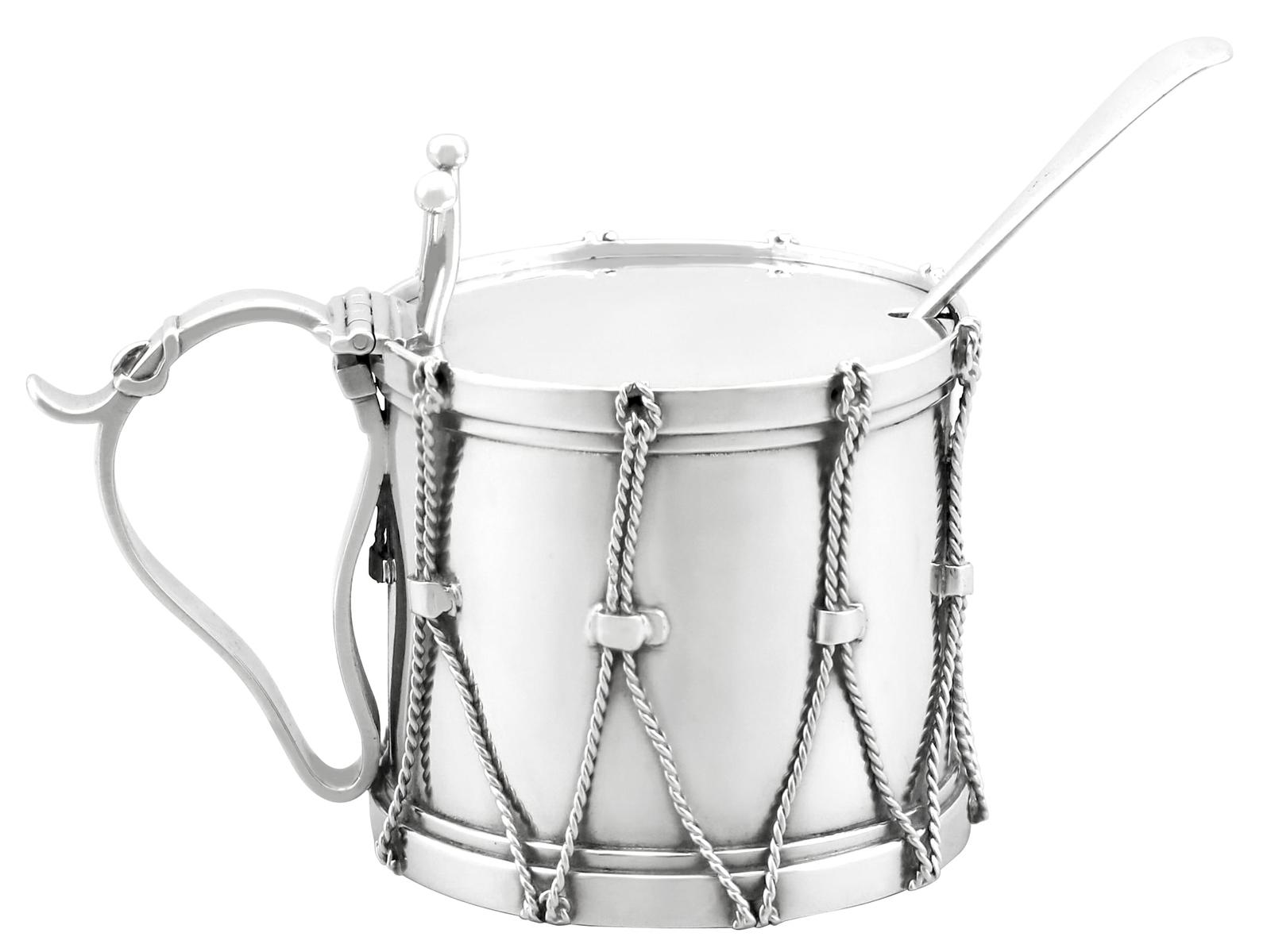 Antique Victorian Sterling Silver Mustard Pot 1855 (1 of 14) Antique Victorian Sterling Silver Mustard Pot 1855 (1 of 14)