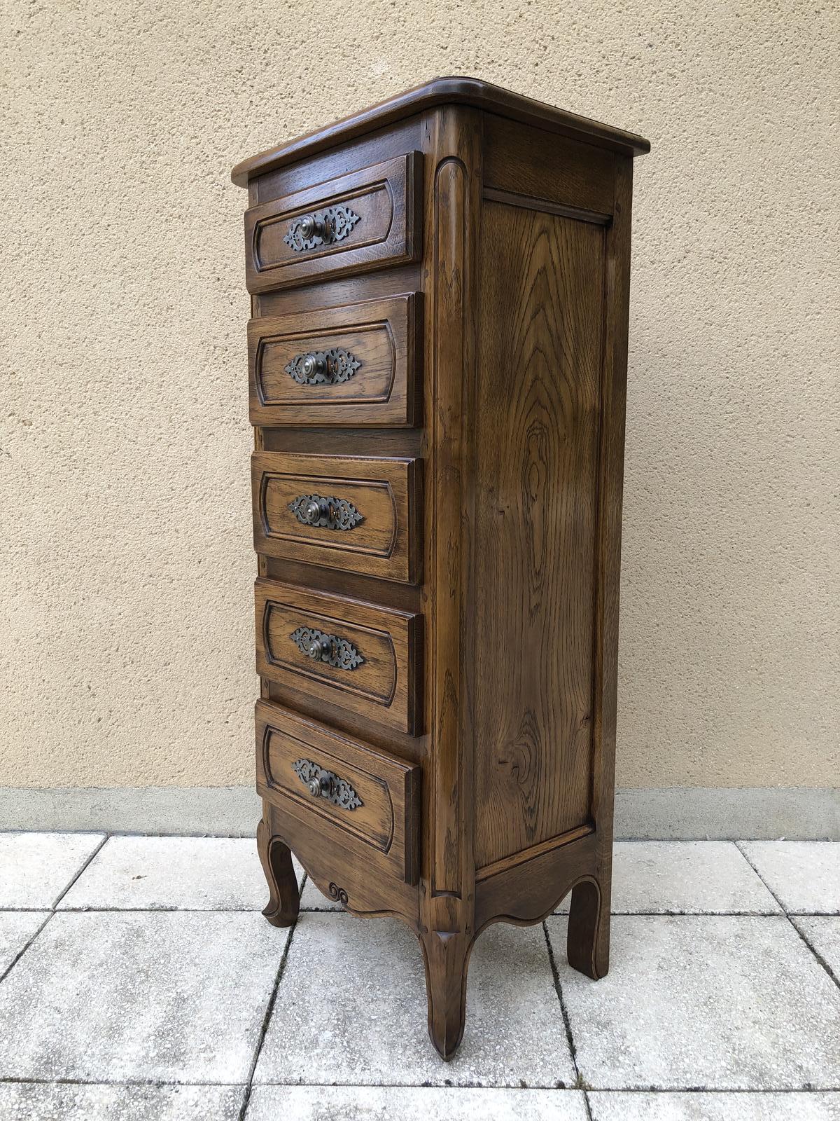 Vintage French Chest of Drawers Chiffonier Lingerie Dresser (1 of 14)