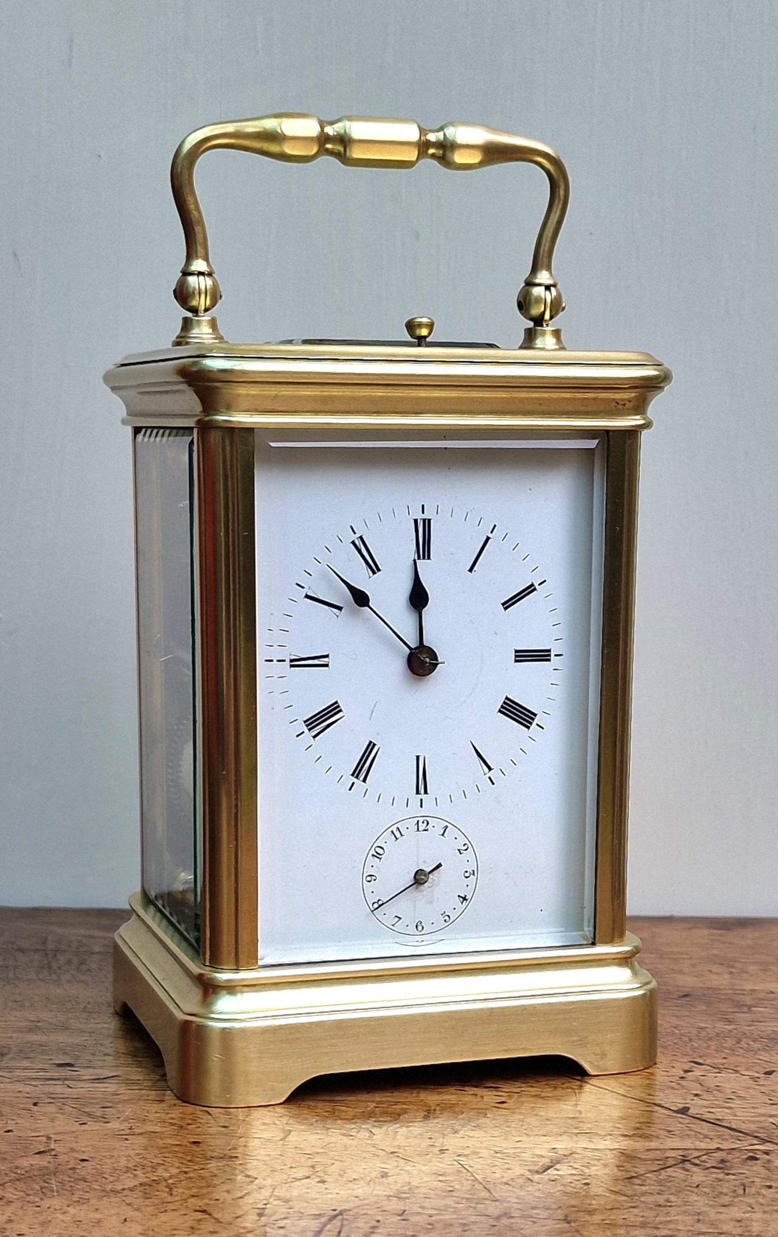 A Bell Striking & Alarm Carriage Clock (1 of 7) A Bell Striking & Alarm Carriage Clock (1 of 7)