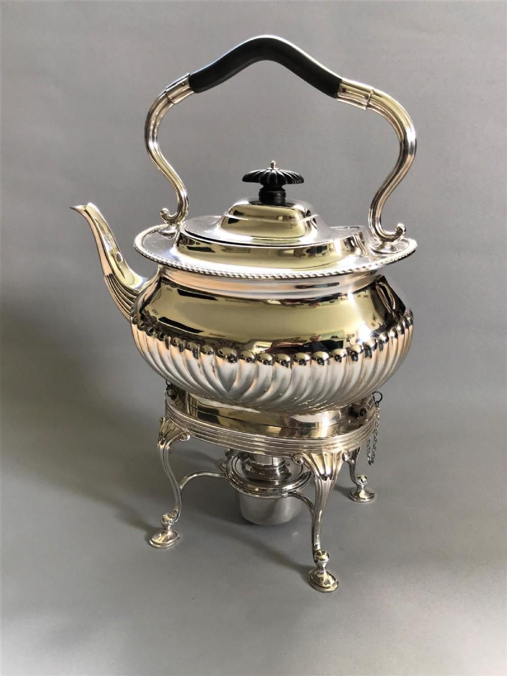 Superb Late Victorian Silver Plated Spirit Kettle (1 of 8)