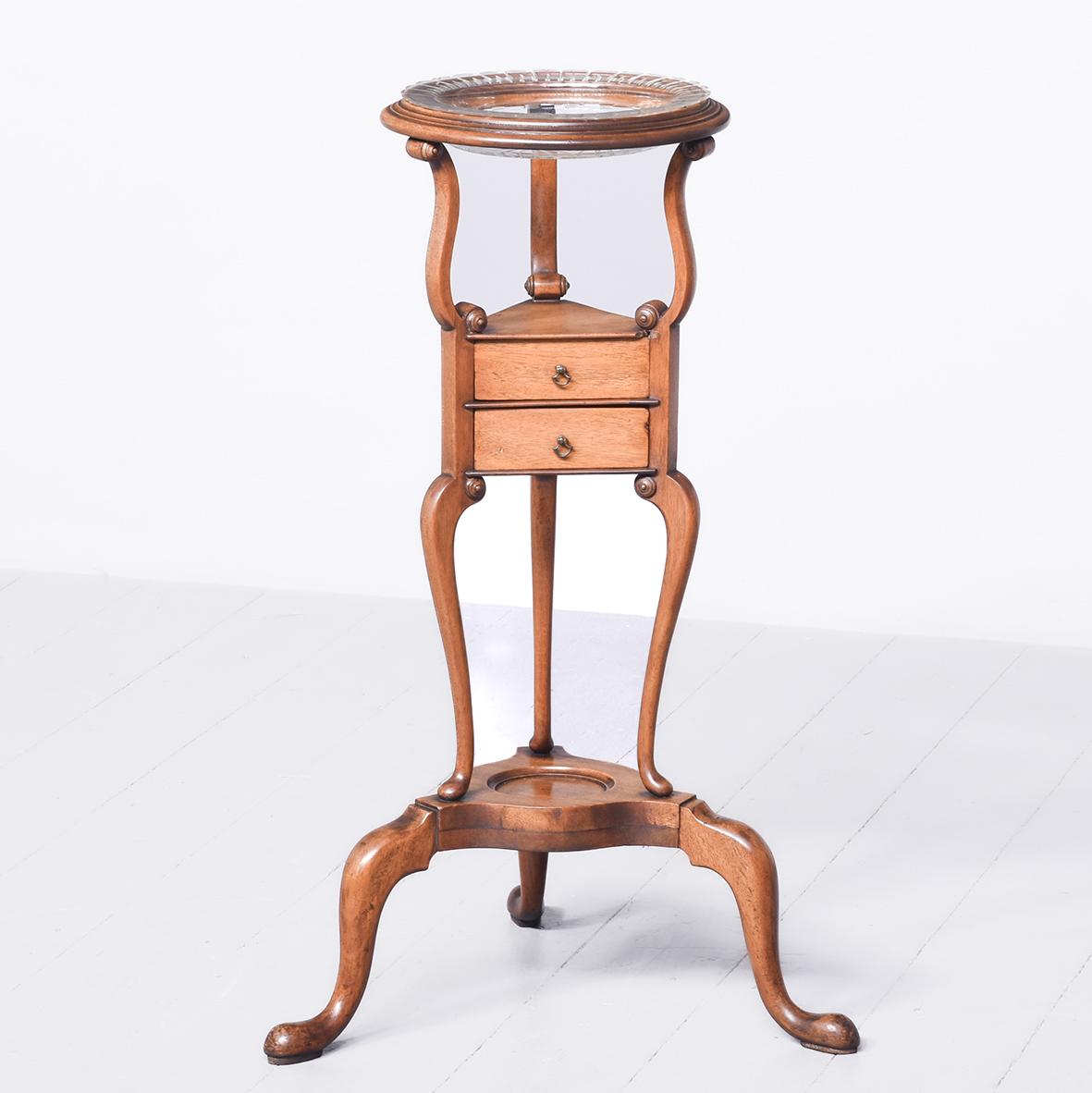 George III Mahogany Wash or Shaving Stand (1 of 10)