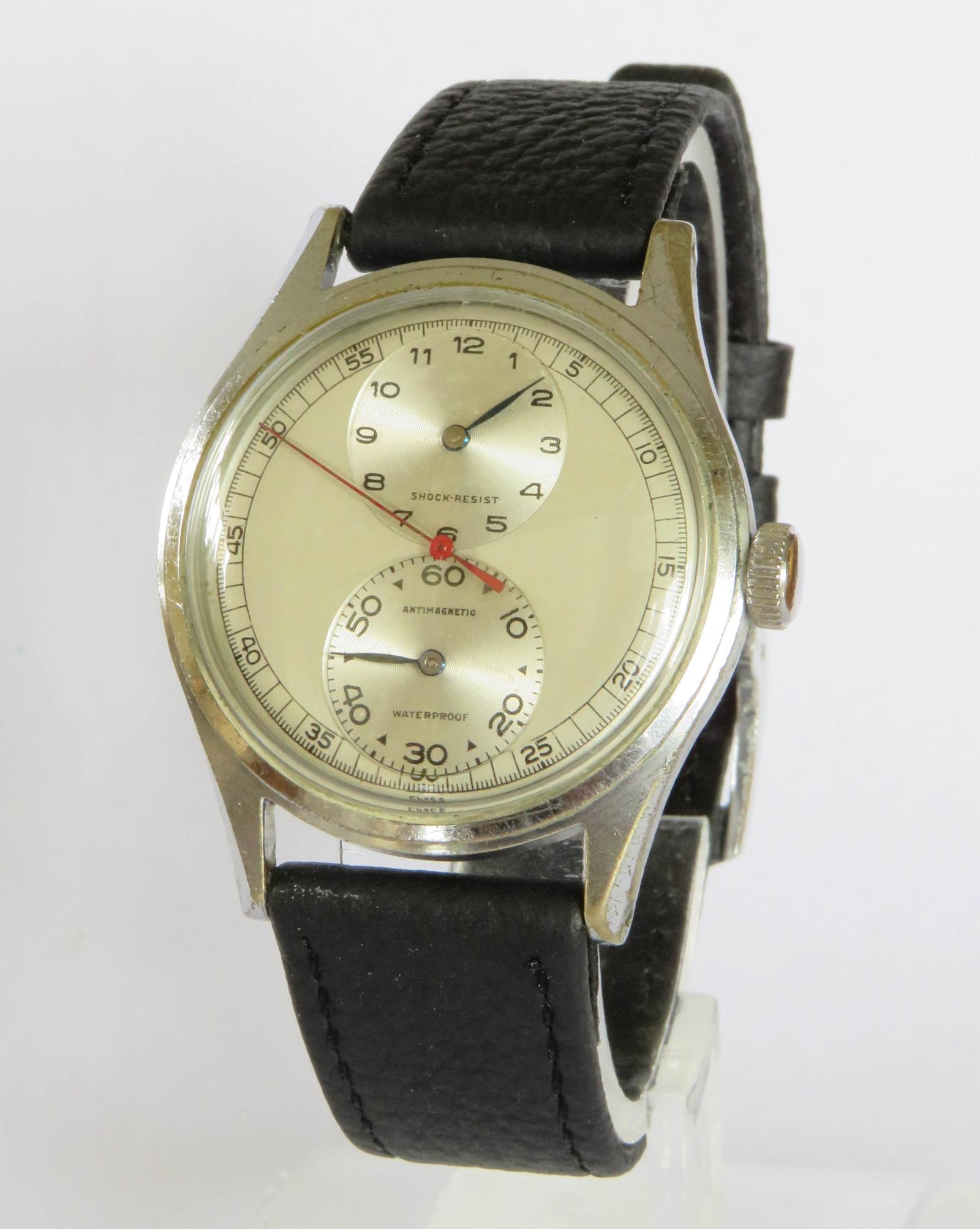 Watch : Gents 1950s Regulator Wrist Watch (1 of 5)