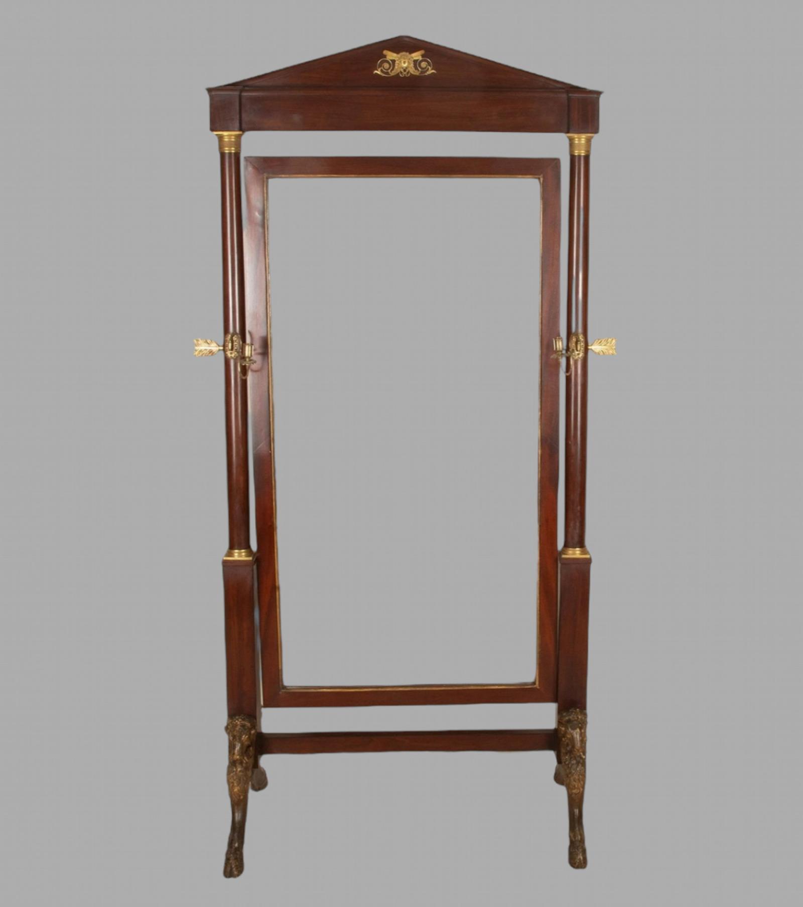 Fabulous French Empire Cheval Mirror (1 of 5)