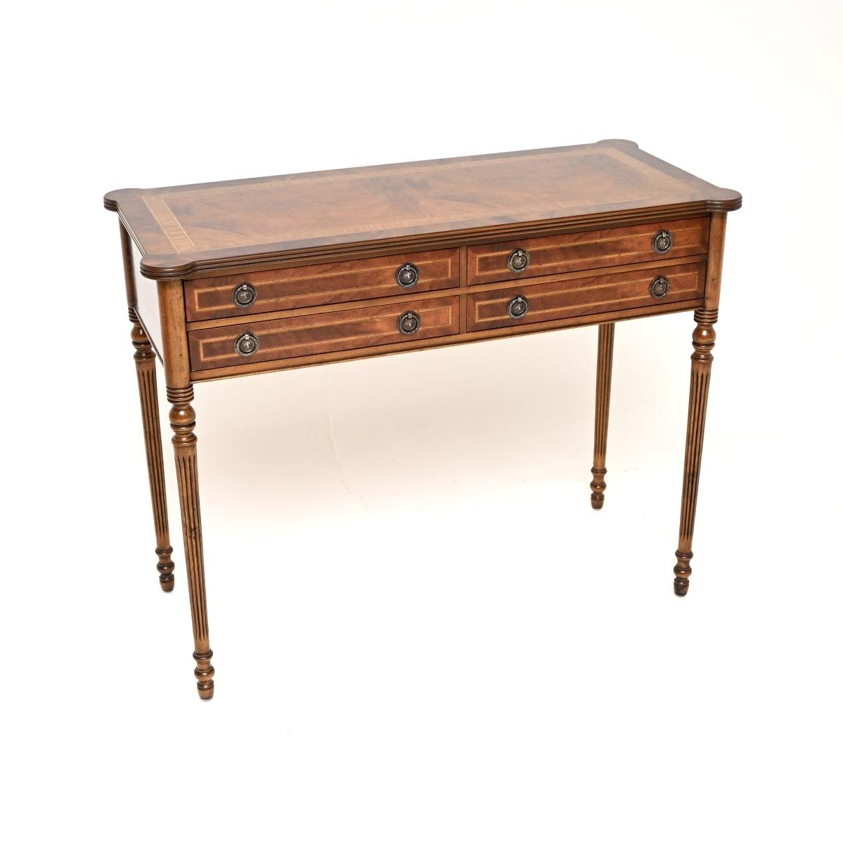 Antique Flame Mahogany Console / Side Table (1 of 9) Antique Flame Mahogany Console / Side Table (1 of 9)