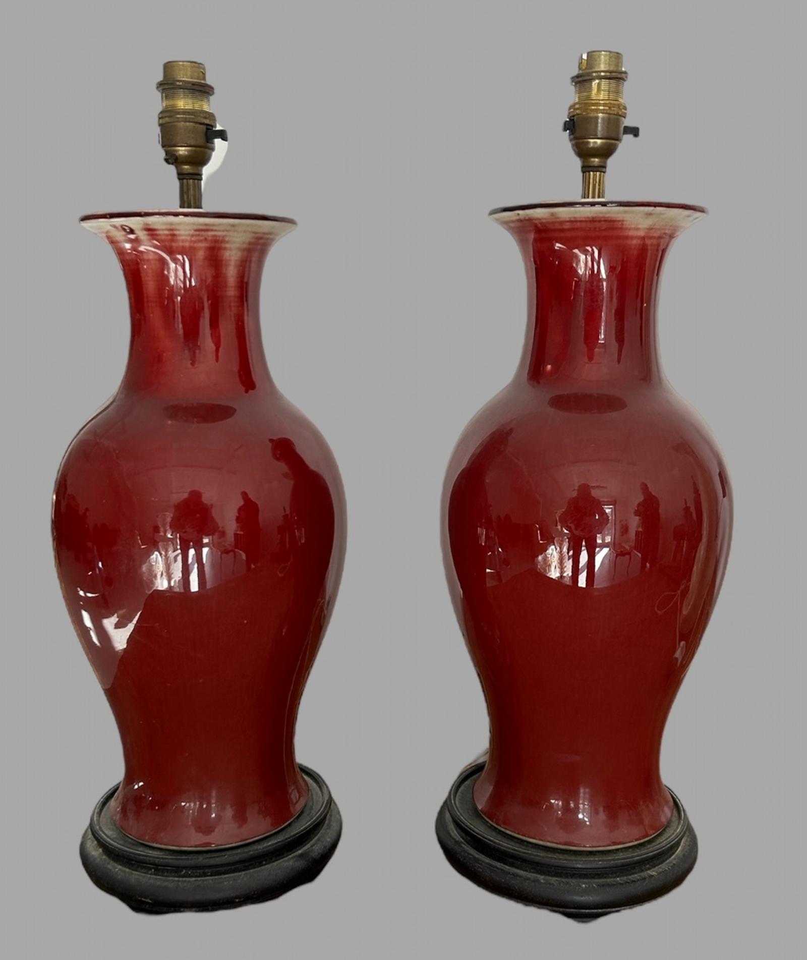 A Pair of Sange de Boeuf Style Lamps (1 of 4) A Pair of Sange de Boeuf Style Lamps (1 of 4)