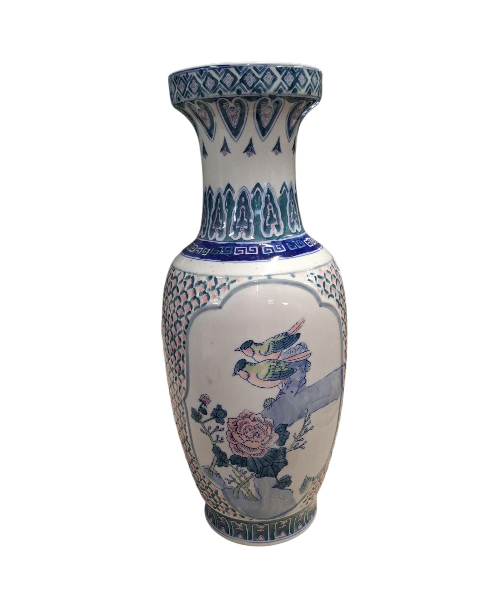 Large Chinese Ceramic Floor Vase (1 of 3)