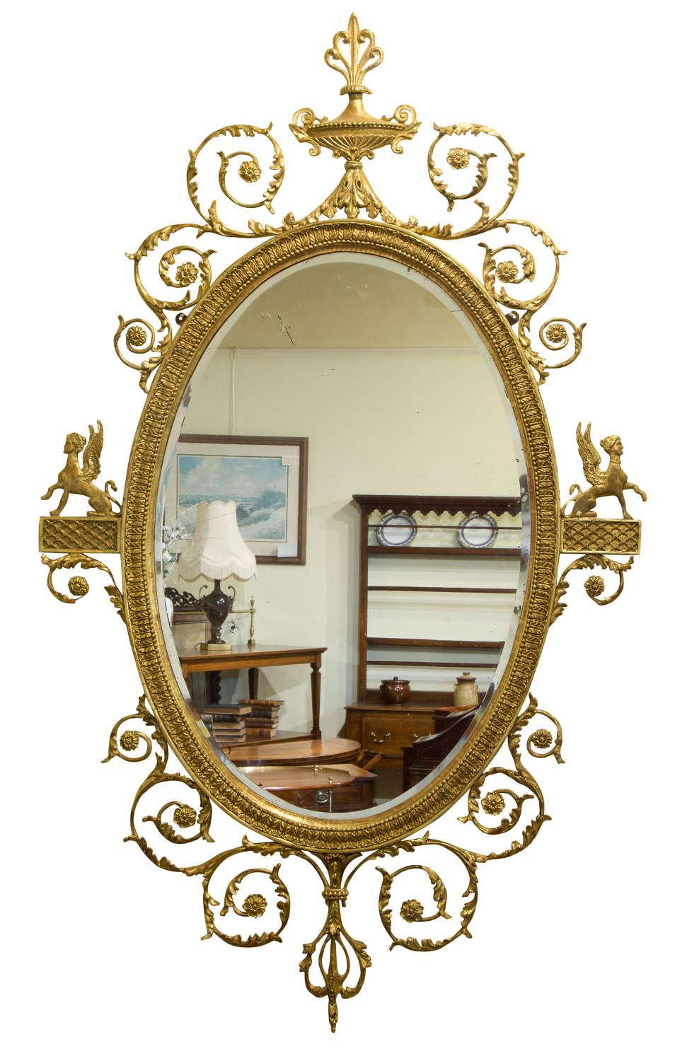 18th Century Adam Style Gilded Bevelled Mirror (1 of 1) 18th Century Adam Style Gilded Bevelled Mirror (1 of 1)