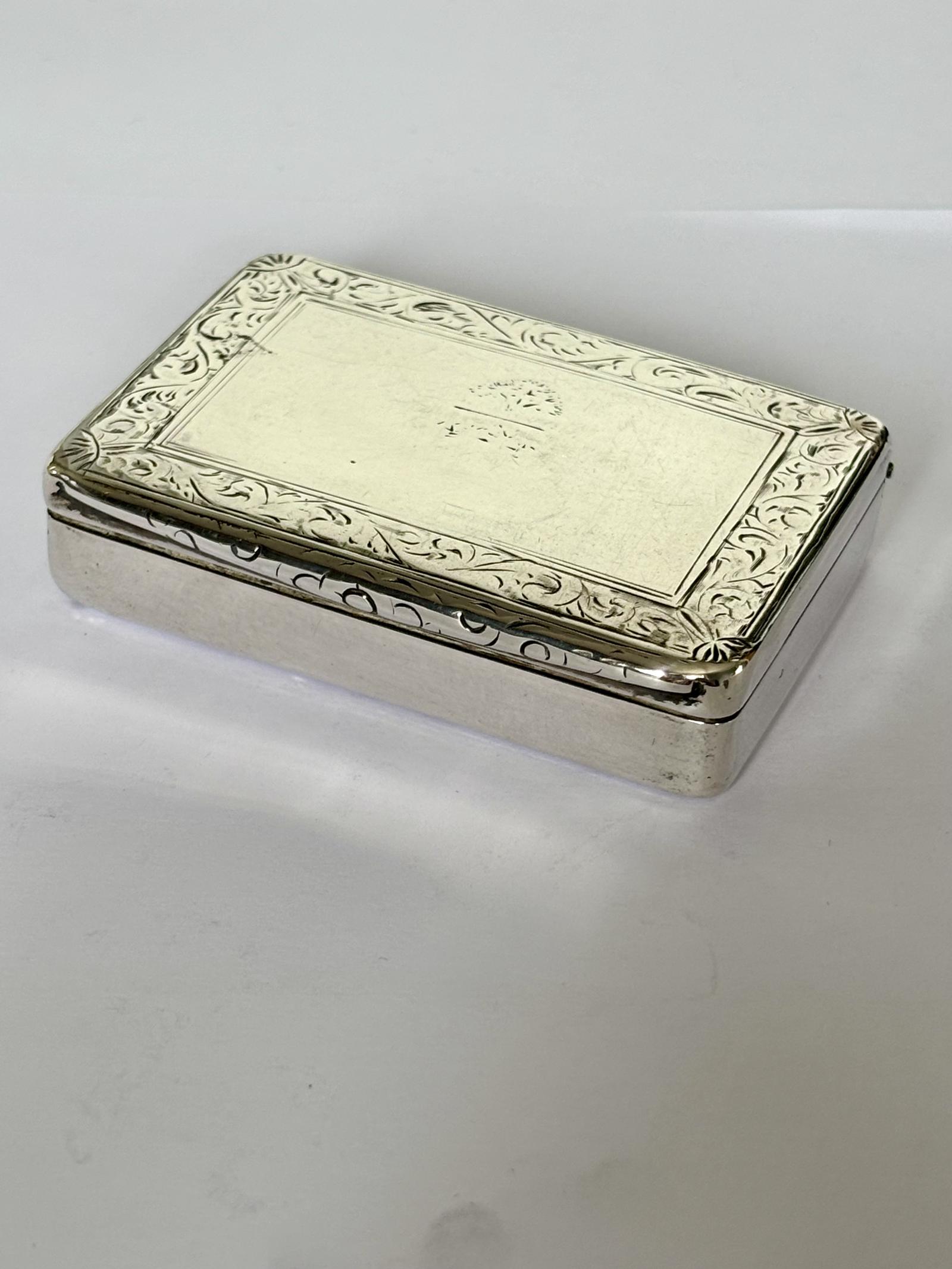 Early VICTORIAN Silver Gilt Snuff Box EDWARD SMITH Birmingham 1840 (1 of 11) Early VICTORIAN Silver Gilt Snuff Box EDWARD SMITH Birmingham 1840 (1 of 11)