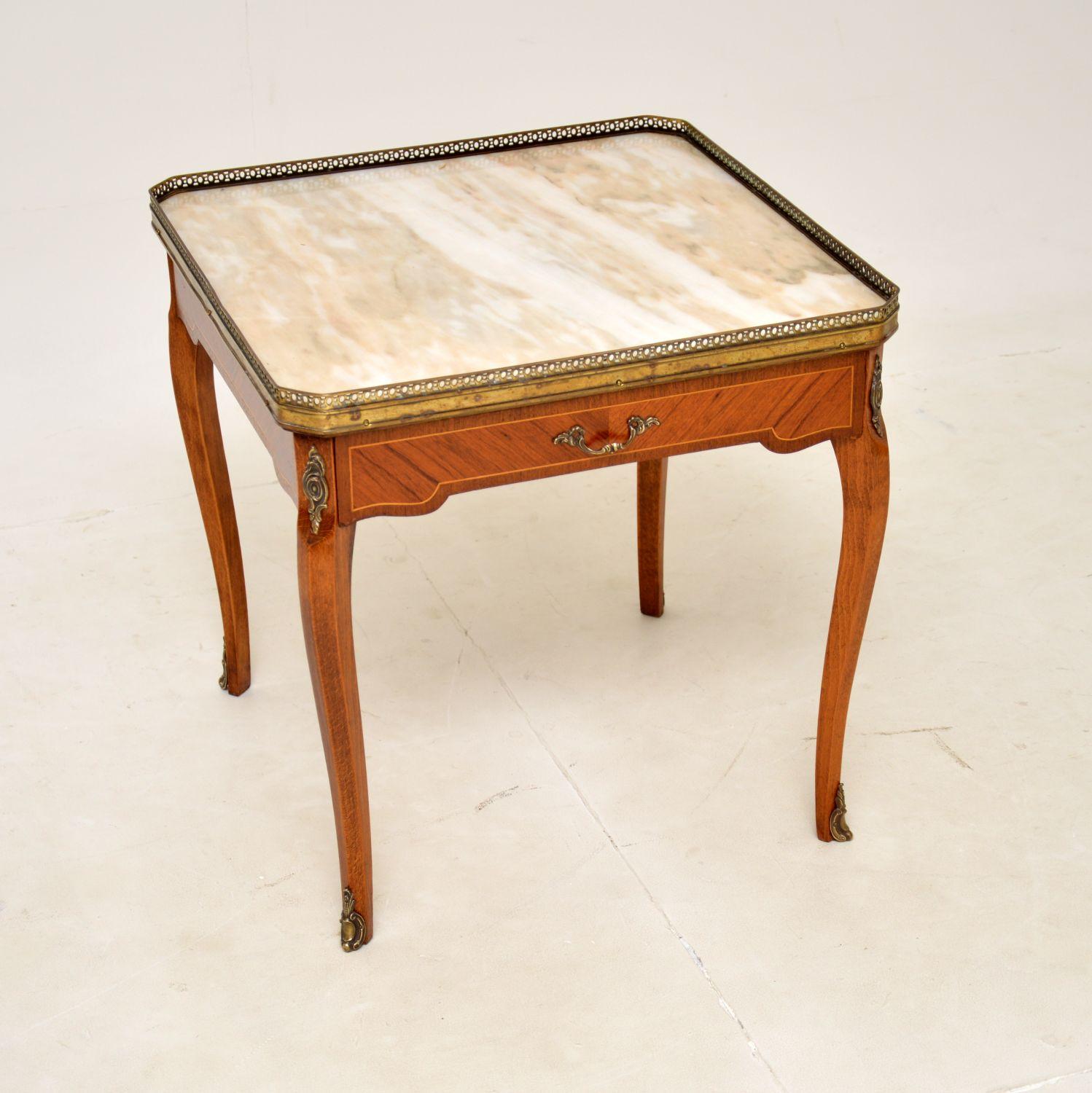 French Marble Top Coffee / Side Table (1 of 7) French Marble Top Coffee / Side Table (1 of 7)