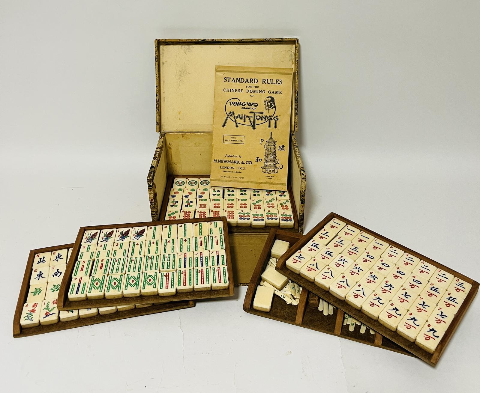 Bone and Bamboo Mahjong Set (1 of 16) Bone and Bamboo Mahjong Set (1 of 16)