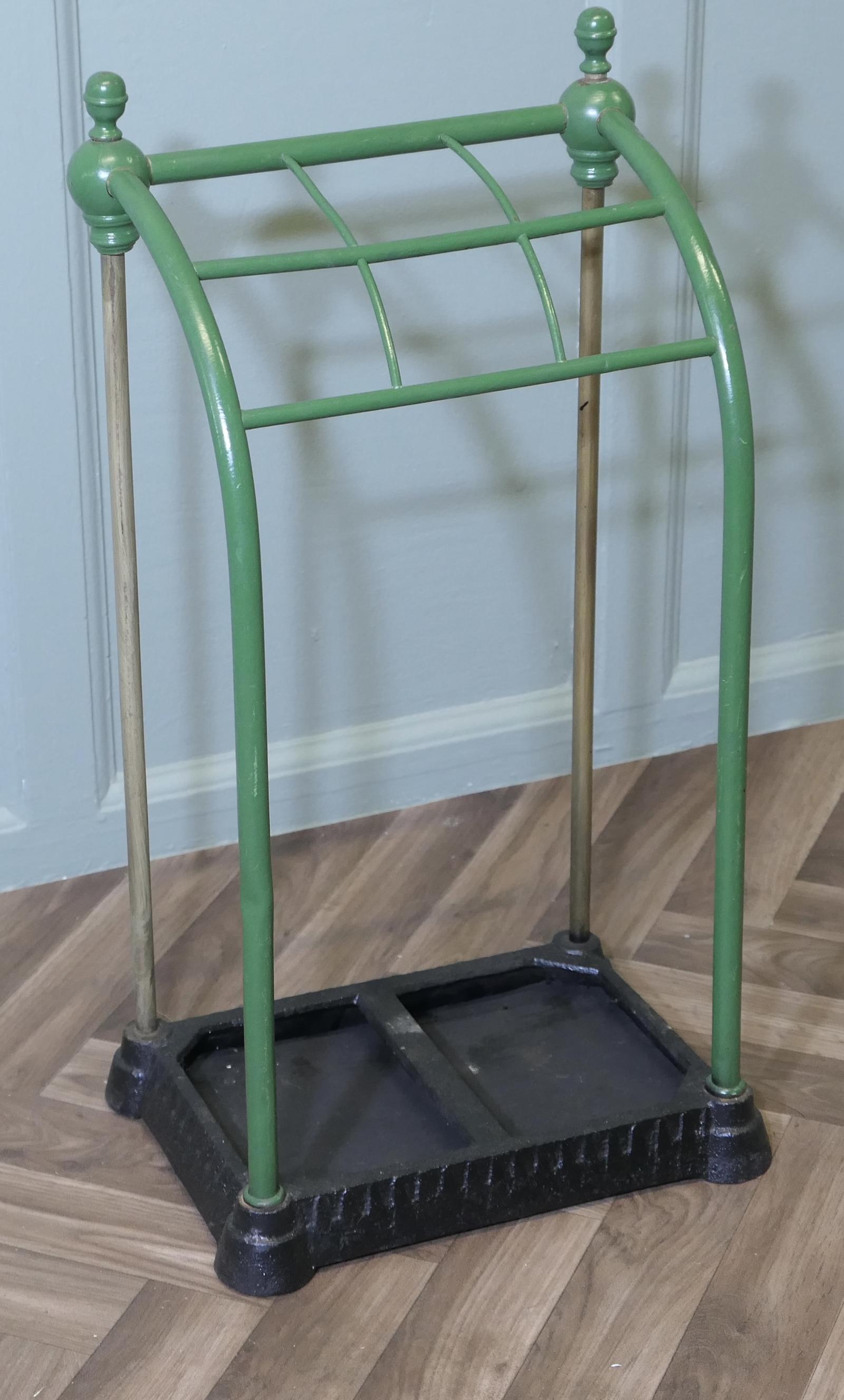 A Victorian Brass and Cast Iron Walking Stick Stand (1 of 6)