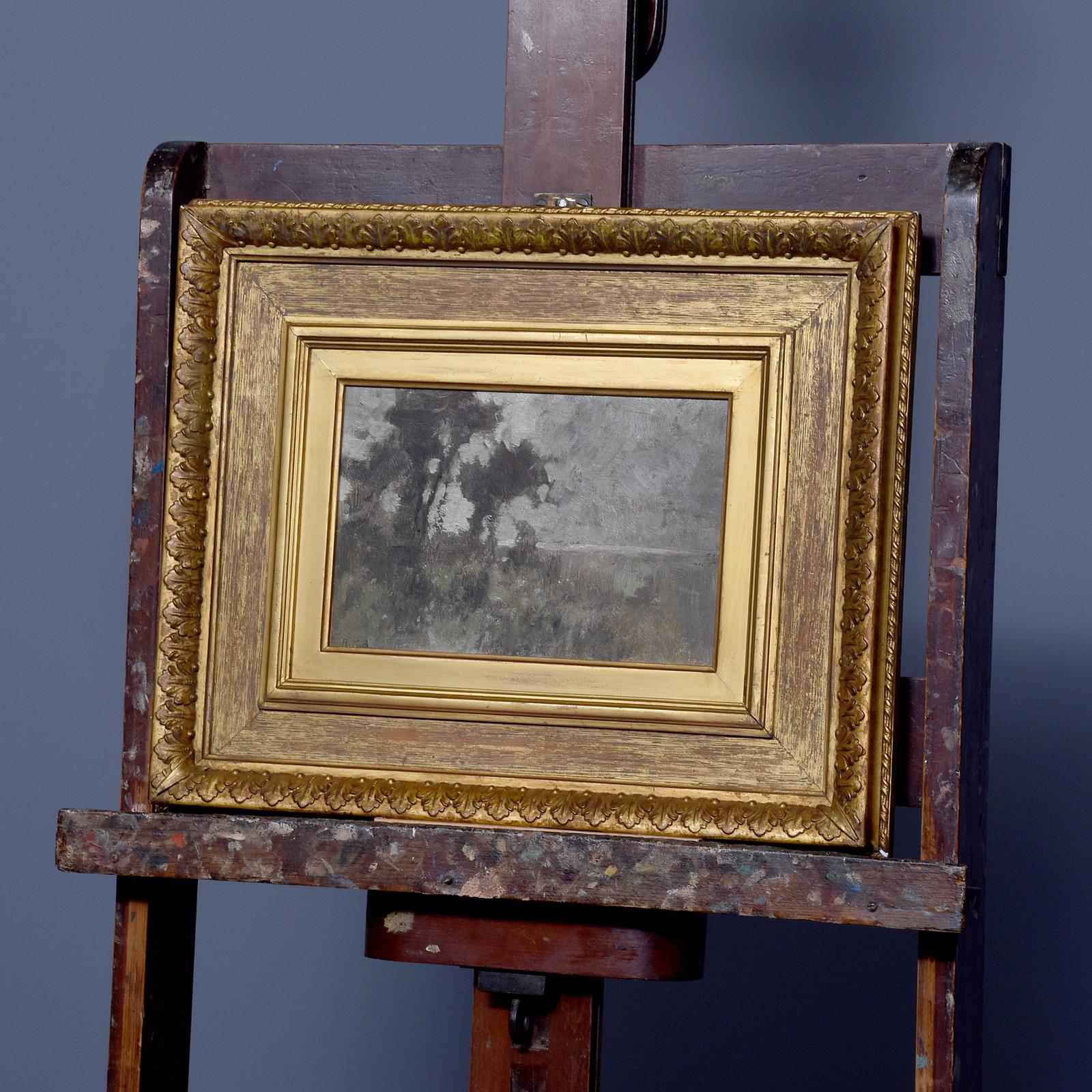 Oil Painting of a Country Scheme in Stylish Gilded Oak Frame (1 of 8)