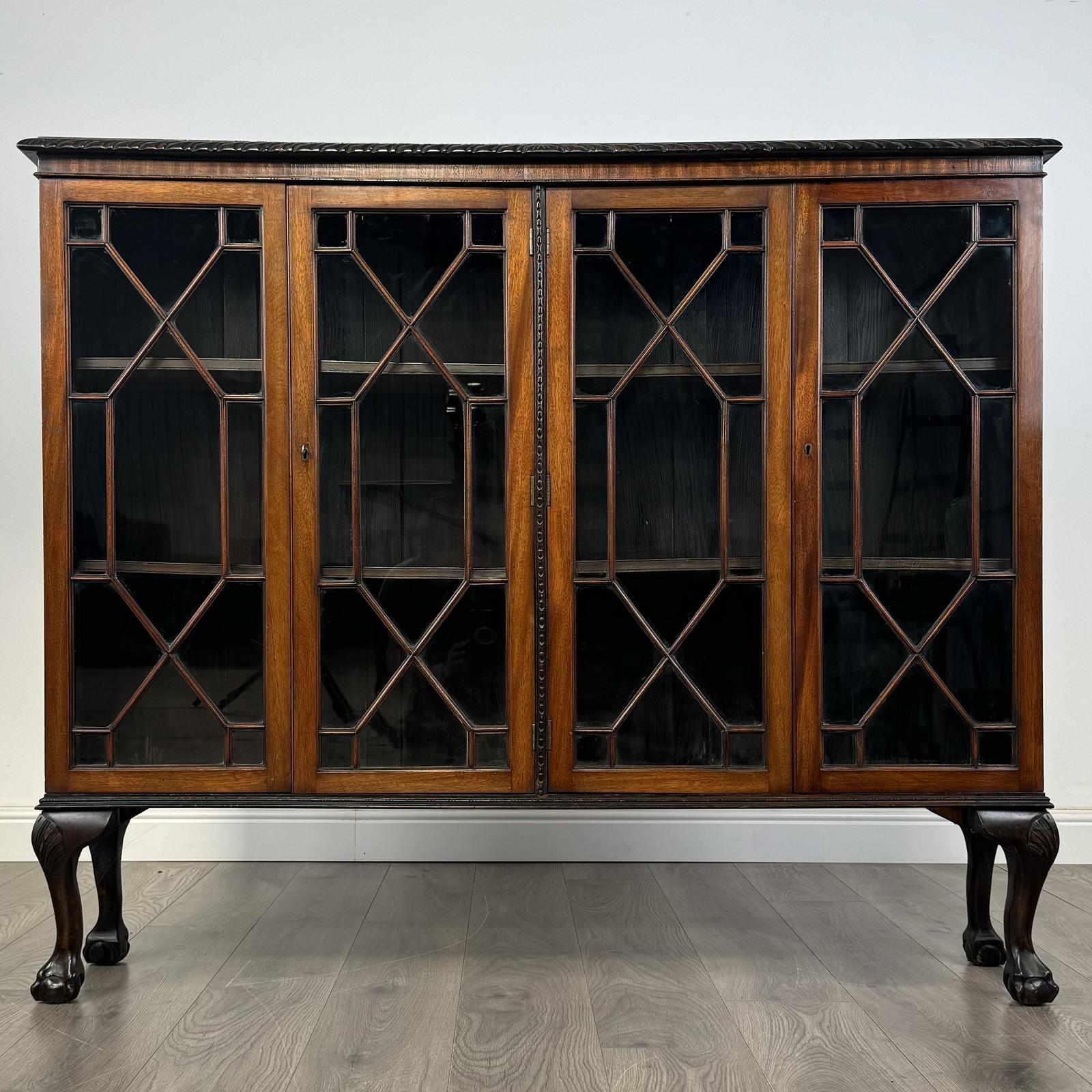 Antique 20th Century Display Cabinet In Mahogany (1 of 11)