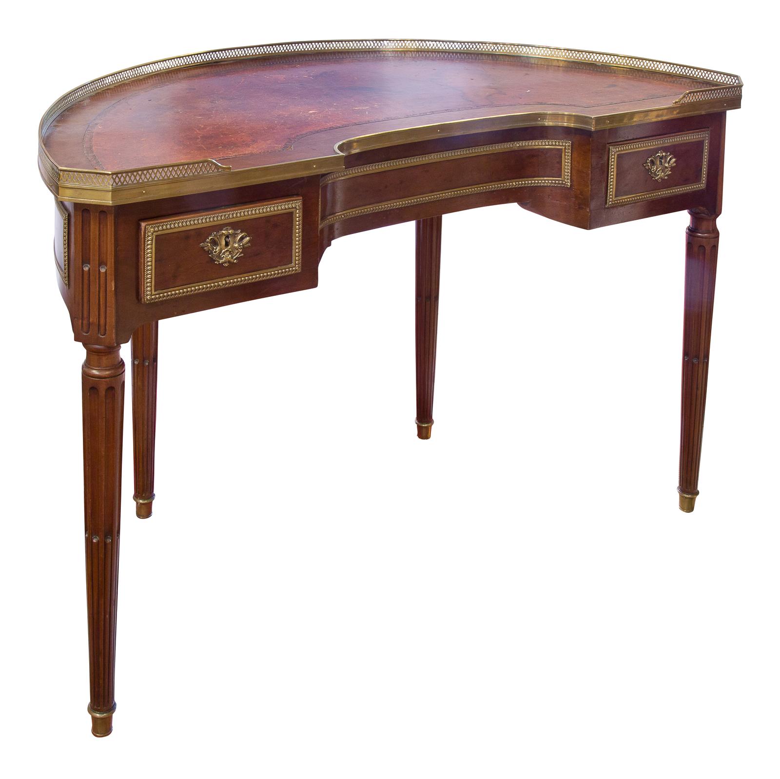 French Mahogany Demi-lune Writing Table (1 of 1)