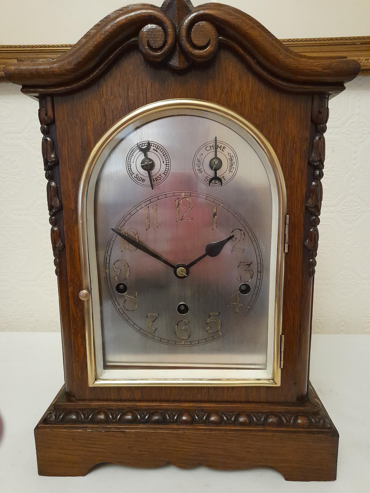 Westminster-chime, Oak Bracket Clock (1 of 7)