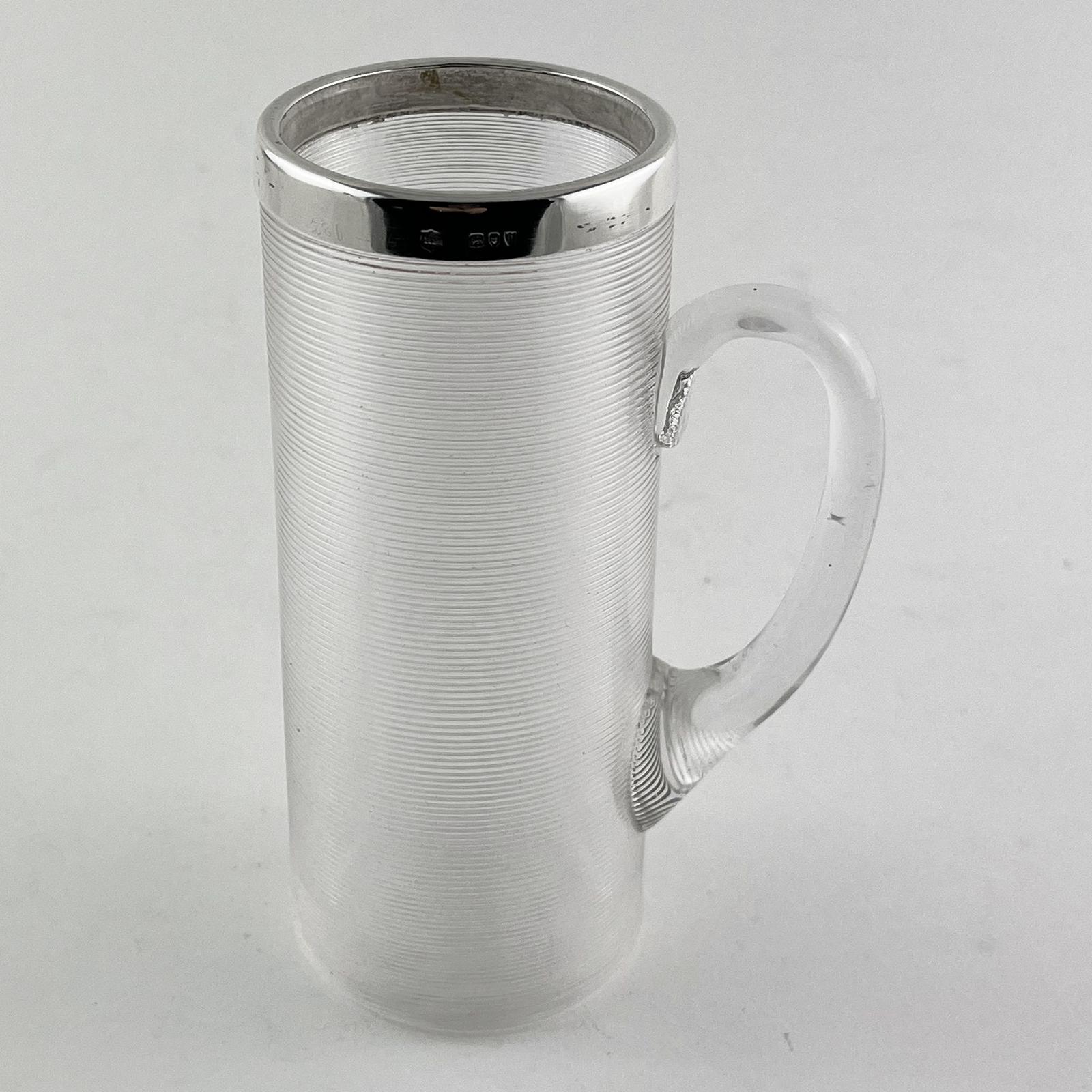 Victorian Silver & Glass Half Pint Mug (1 of 4)