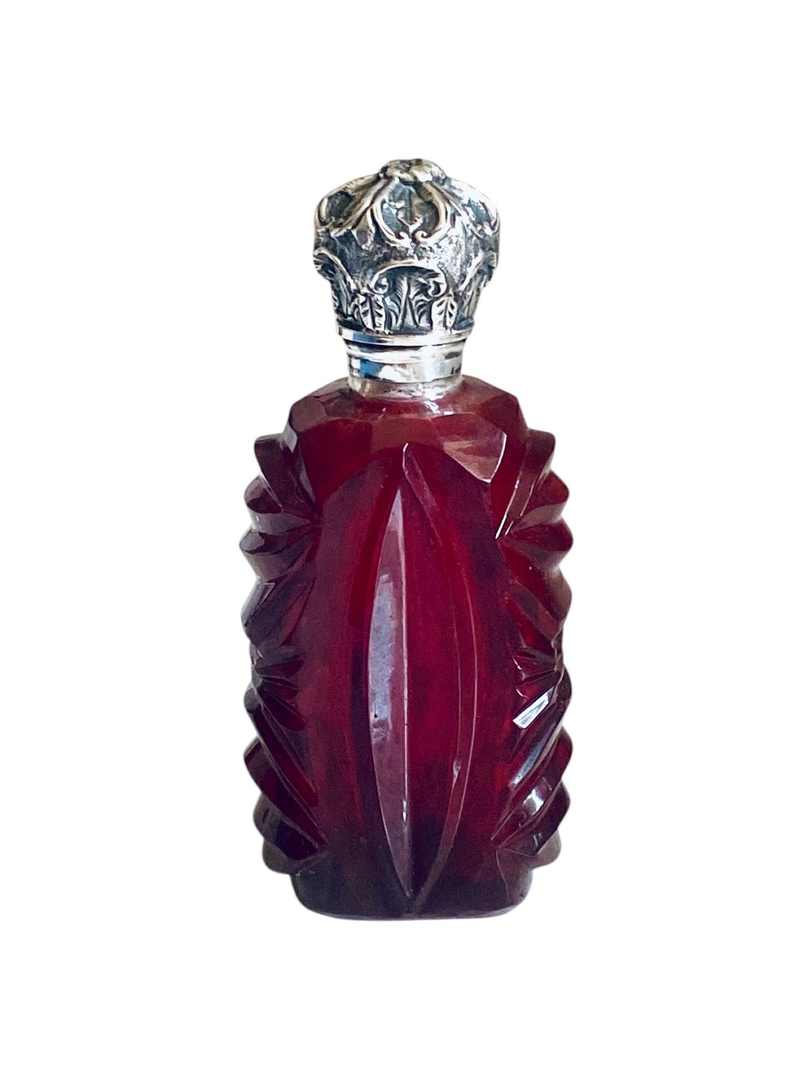 Antique Ruby Red Perfume Scent Bottle Sterling Silver Lid (1 of 9) Antique Ruby Red Perfume Scent Bottle Sterling Silver Lid (1 of 9)