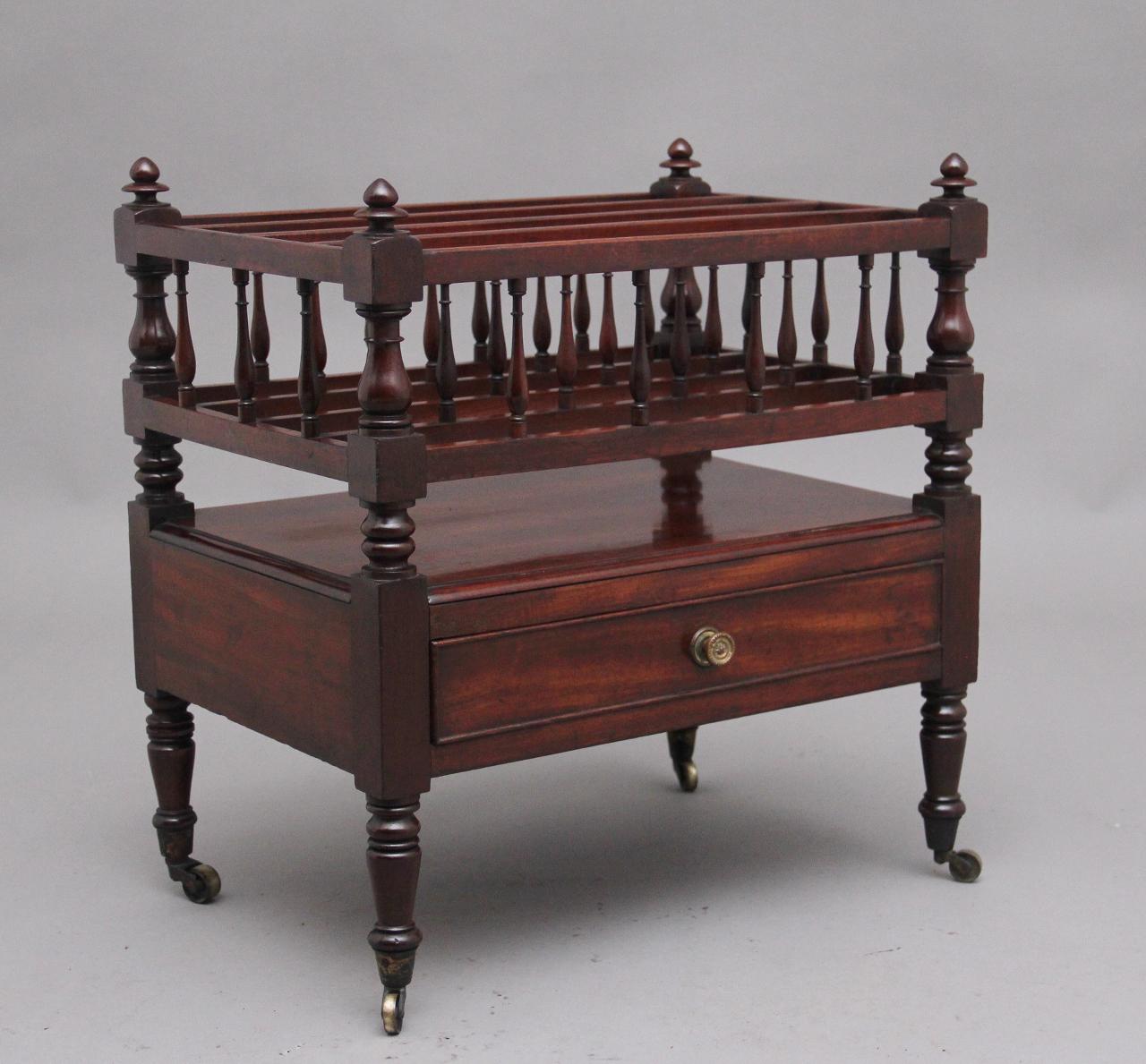 19th Century Regency Mahogany Canterbury (1 of 10)