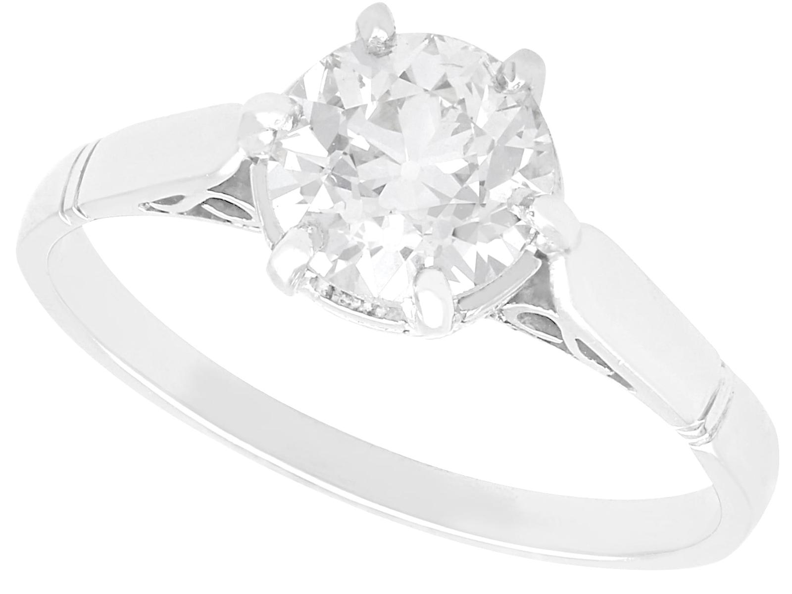 Antique 1.18ct Diamond & 18ct White Gold Solitaire Ring c.1910 (1 of 10) Antique 1.18ct Diamond & 18ct White Gold Solitaire Ring c.1910 (1 of 10)