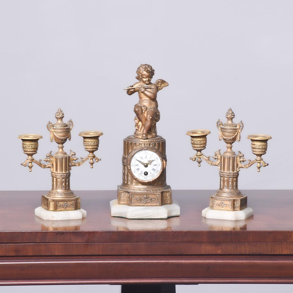 Neat Sized 3 Piece Clock Set (1 of 8) Neat Sized 3 Piece Clock Set (1 of 8)