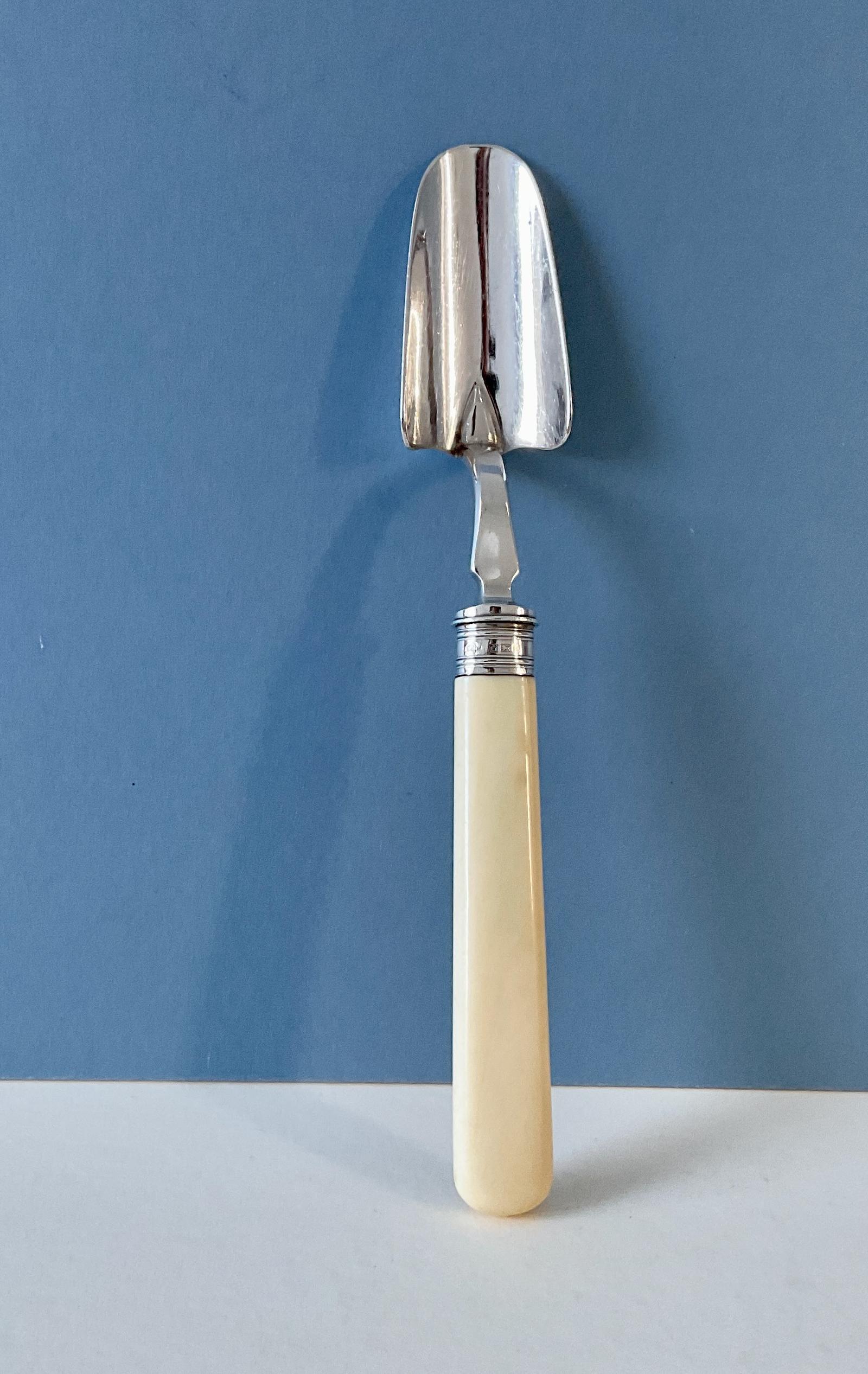 Antique Silver Topped Stilton Scoop (1 of 6) Antique Silver Topped Stilton Scoop (1 of 6)