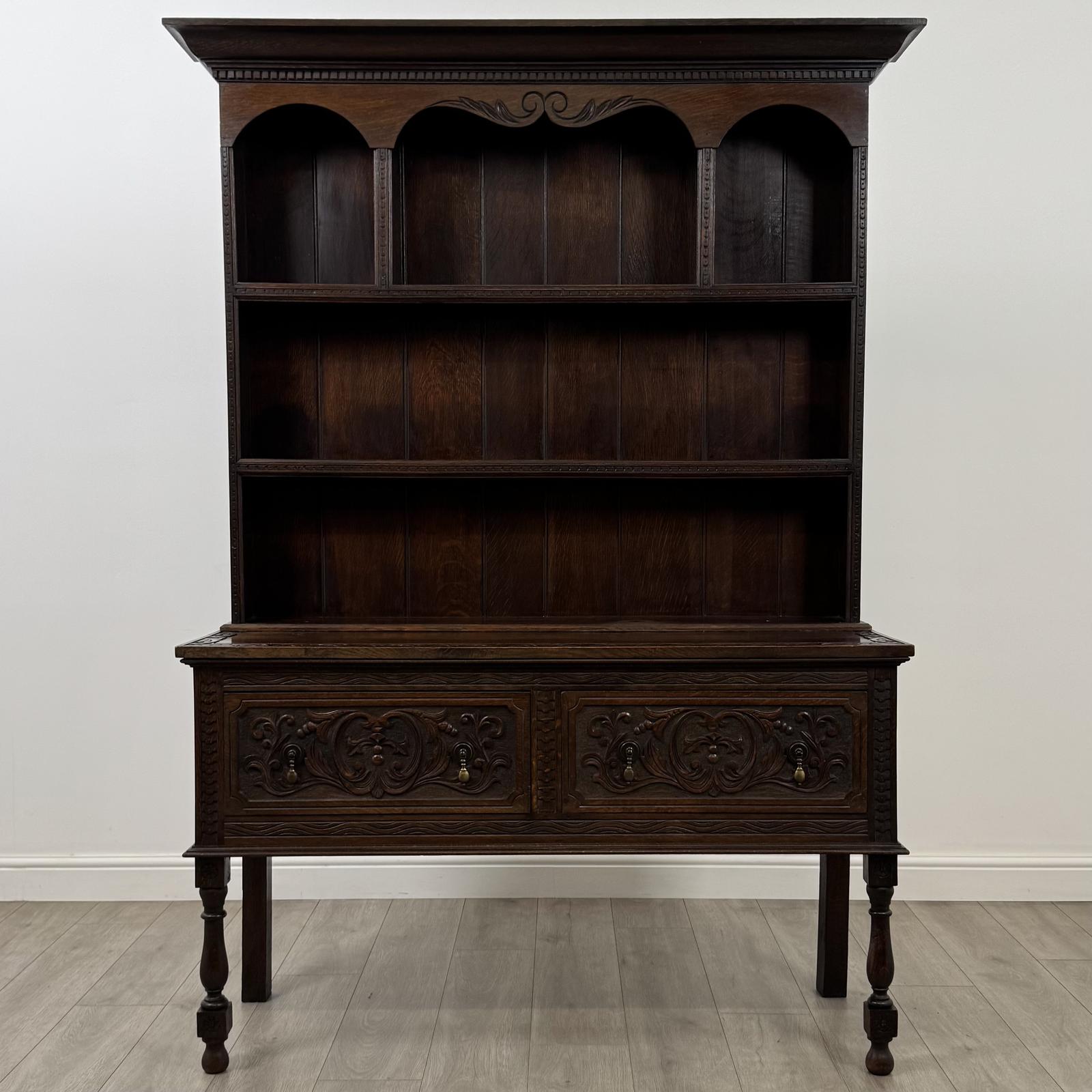 Antique 19th Century Victorian Carved Oak Welsh Dresser (1 of 11) Antique 19th Century Victorian Carved Oak Welsh Dresser (1 of 11)