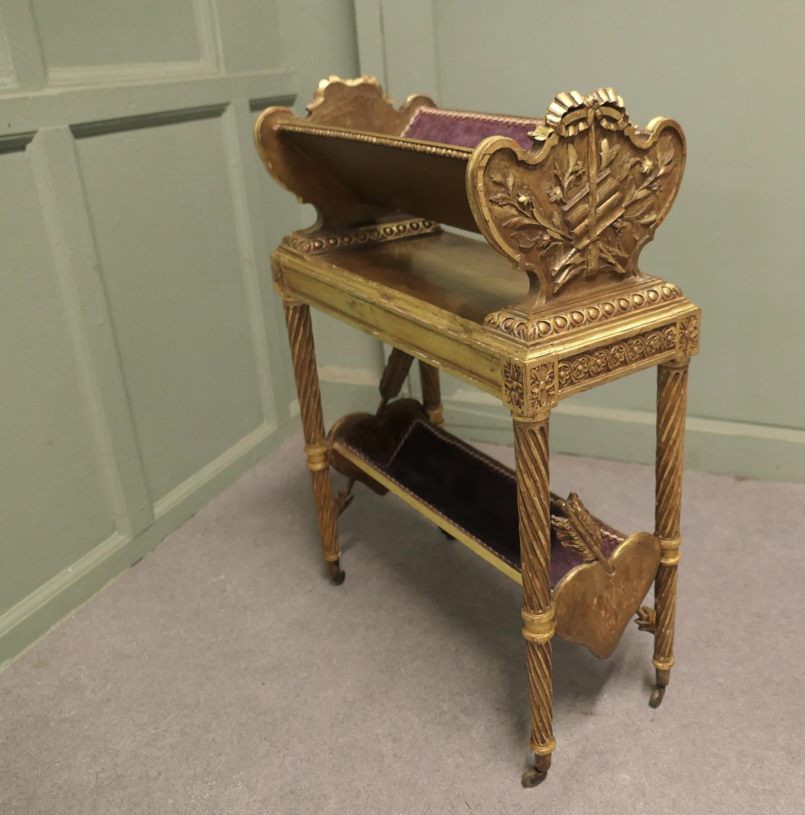 Italian Rococo 2 Tier Gold Book Trough (1 of 7) Italian Rococo 2 Tier Gold Book Trough (1 of 7)