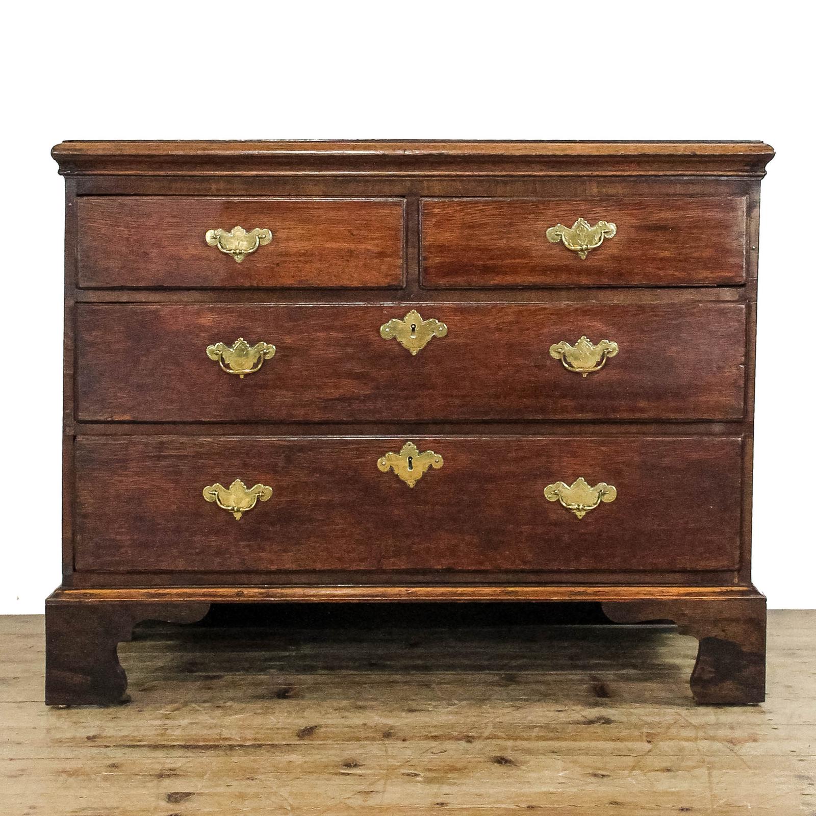 Antique Georgian Oak Country Chest of Drawers (1 of 11)