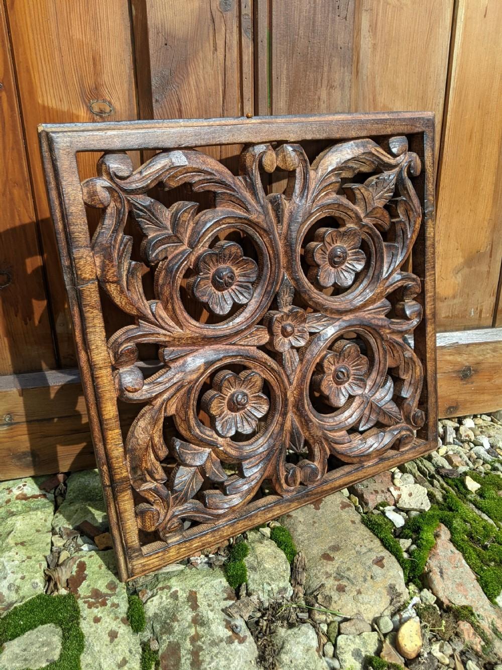 Decorative Carved Wooden Panel (1 of 4) Decorative Carved Wooden Panel (1 of 4)