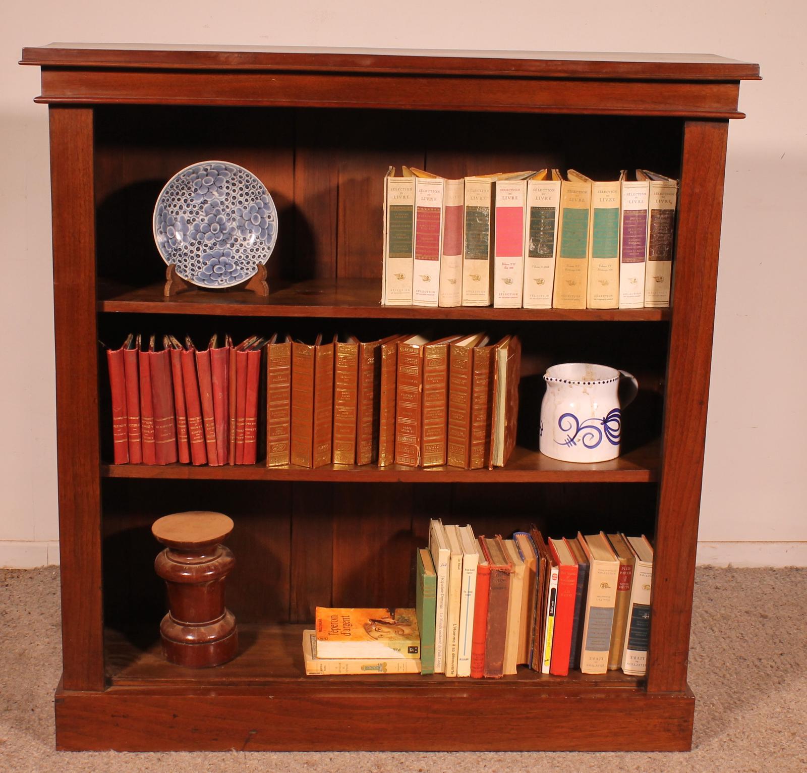 19th Century Walnut Open Bookcase - England (1 of 10)