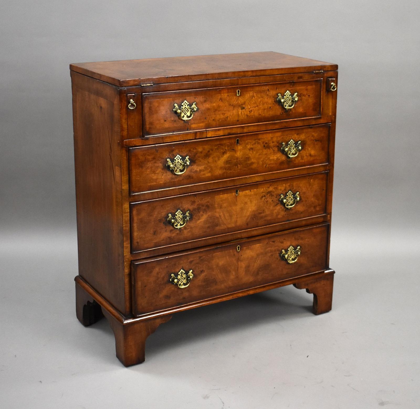 Antique Burr Walnut Bachelors Chest (1 of 9)