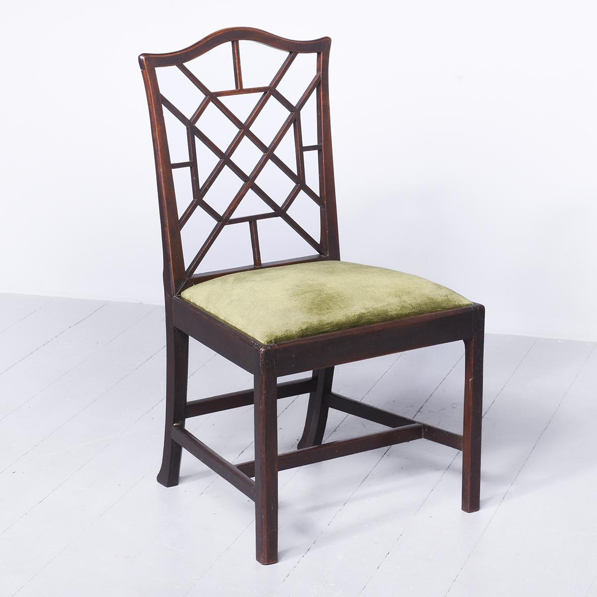 George III Mahogany Side Chair in the Chinese Chippendale Manner (1 of 6) George III Mahogany Side Chair in the Chinese Chippendale Manner (1 of 6)