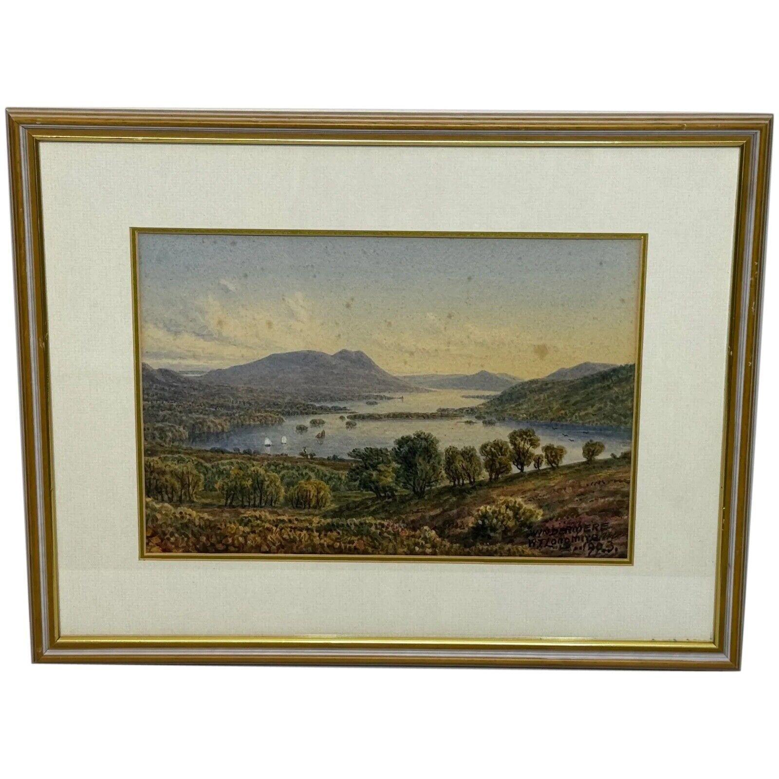 British Watercolour Landscape – Windermere & Orrest Head, Lake District (1 of 21)