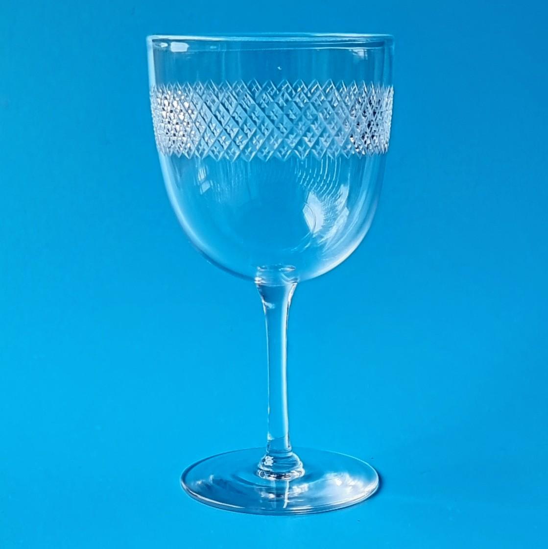 Edwardian Wine Glass c.1910 (1 of 5)