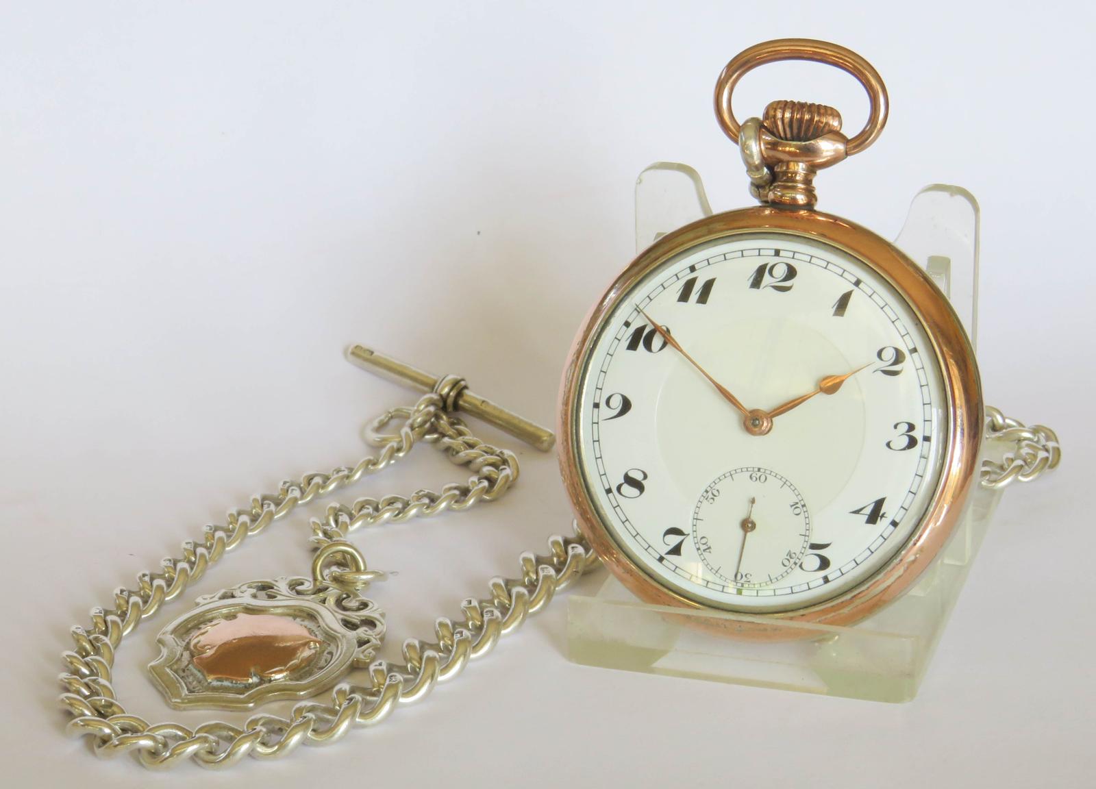 Pocket Watch : 1920s Junghans Silver Pocket Watch and Chain (1 of 5)