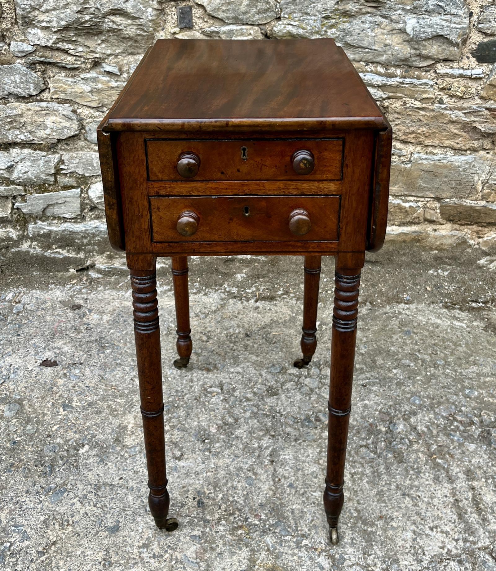 Regency Mahogany Drop Flap Work Table (1 of 23) Regency Mahogany Drop Flap Work Table (1 of 23)