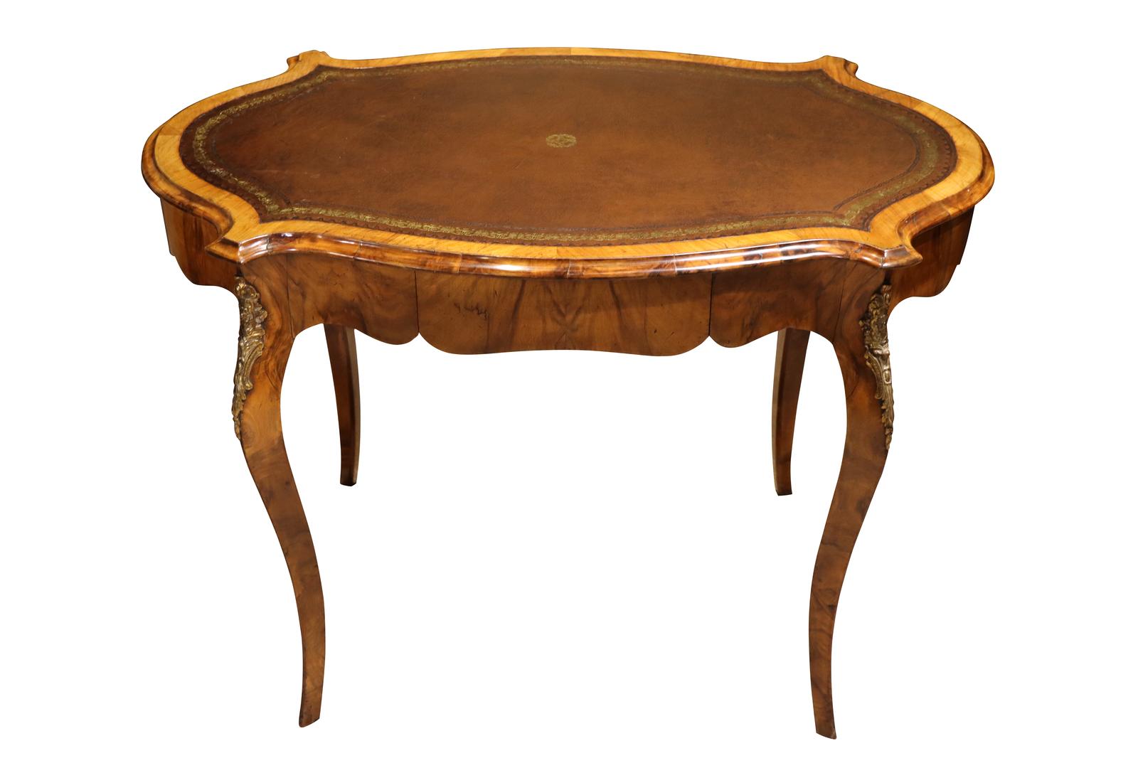 19thc Louis XVI Style Walnut Ladies Writing Table (1 of 7)