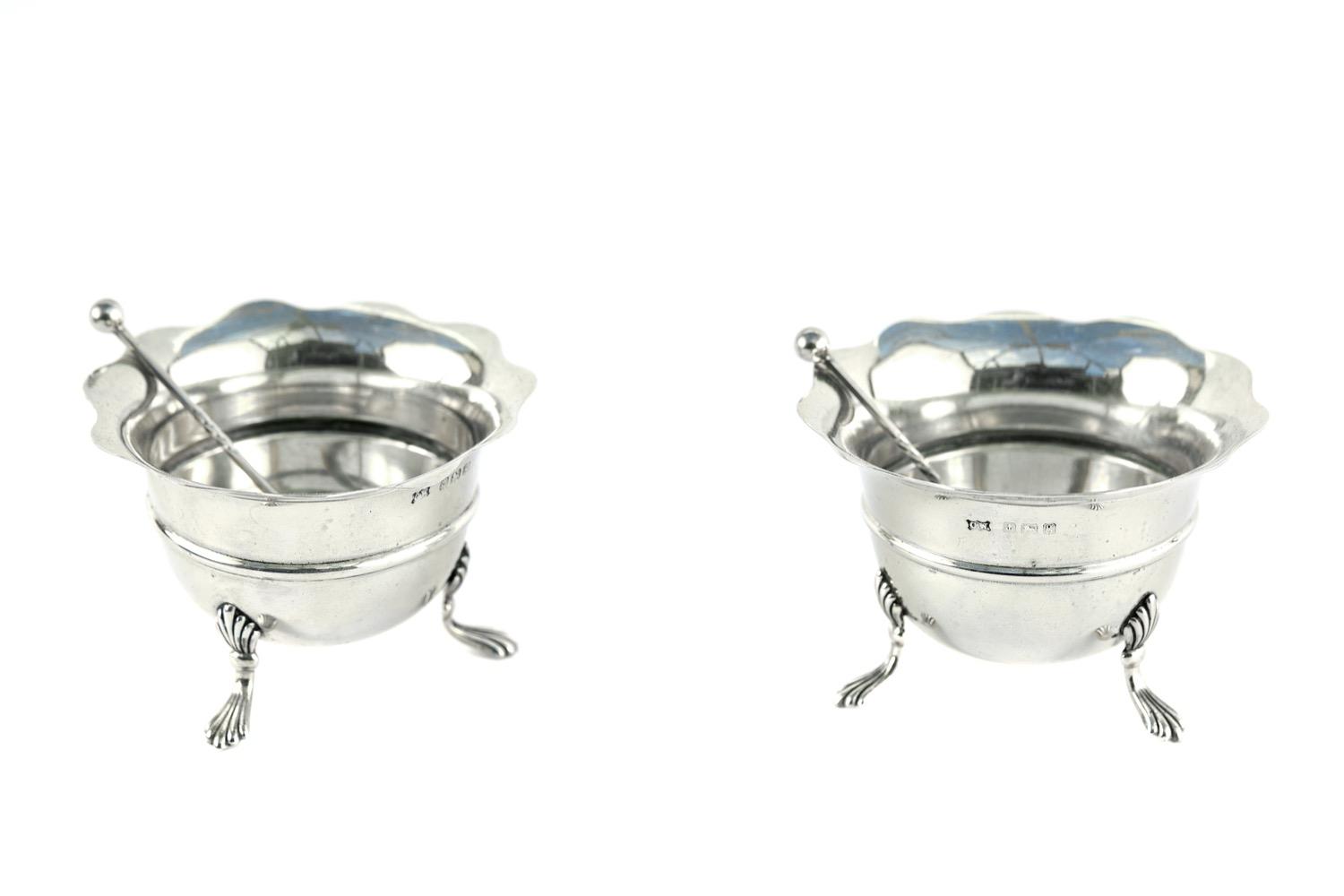 Pair of Antique Silver Salts (1 of 6)